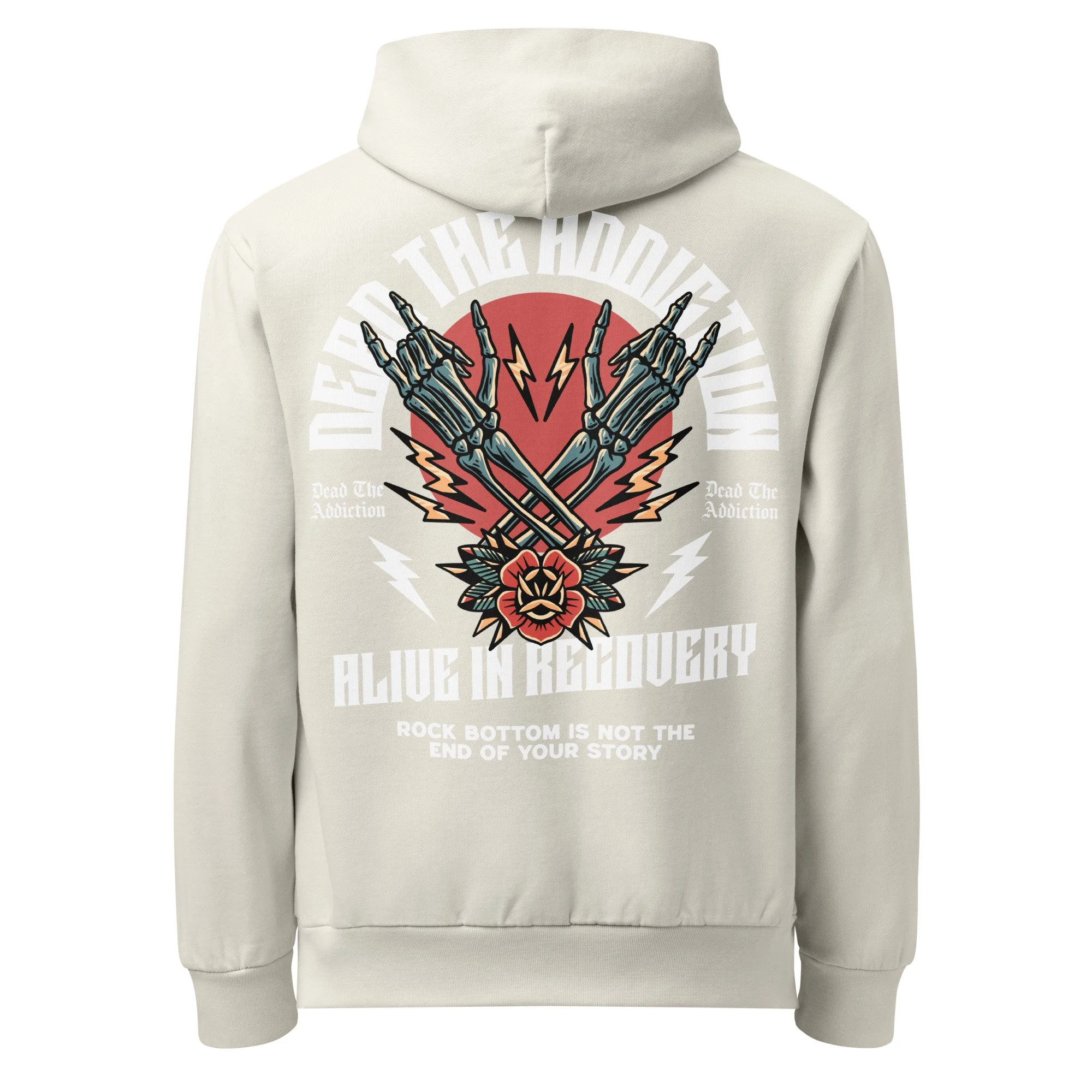 Alive In Recovery Heavyweight Hoodie