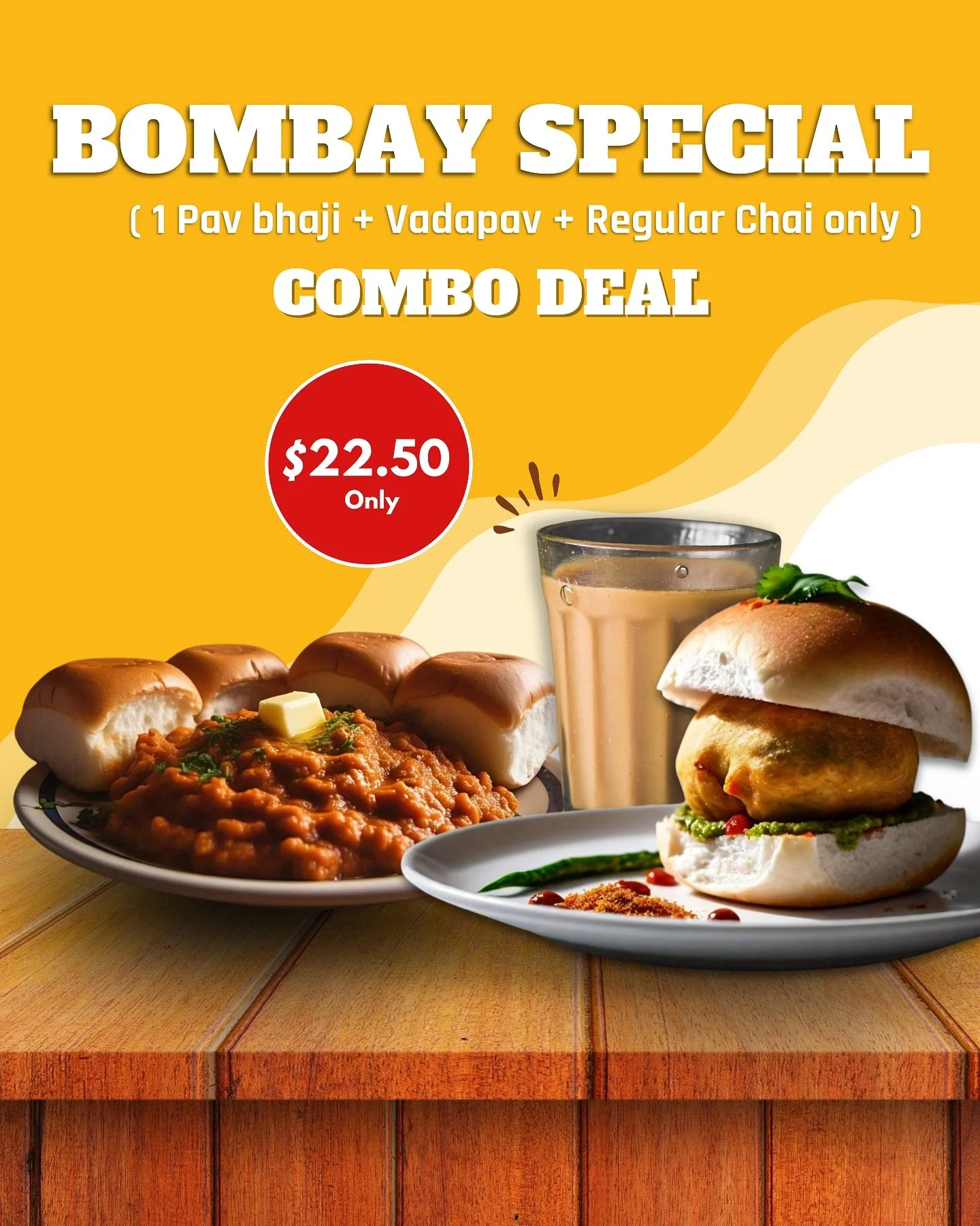 ✨ Introducing Our New Combo Deal✨

Craving a taste of Mumbai? We&rsquo;ve got you covered with irresistible combos that bring the street food magic straight to your plate!

🌟 Bombay Special &ndash; A true street food indulgence! Get the best of both