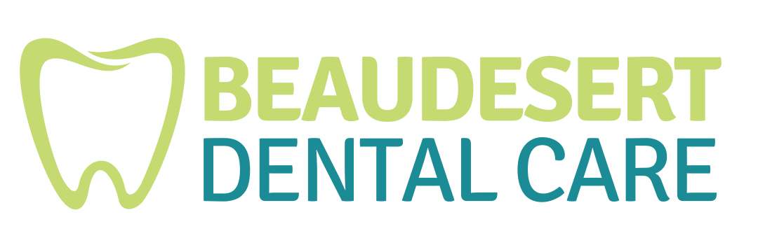 Logo of Beaudesert Dental Care with a stylized tooth outline in green and the business name in green and blue text.