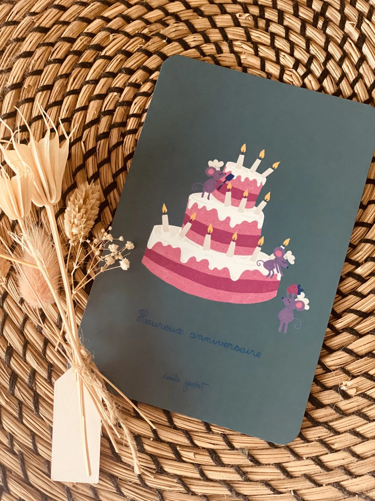 Carte "Heureux anniversaire"