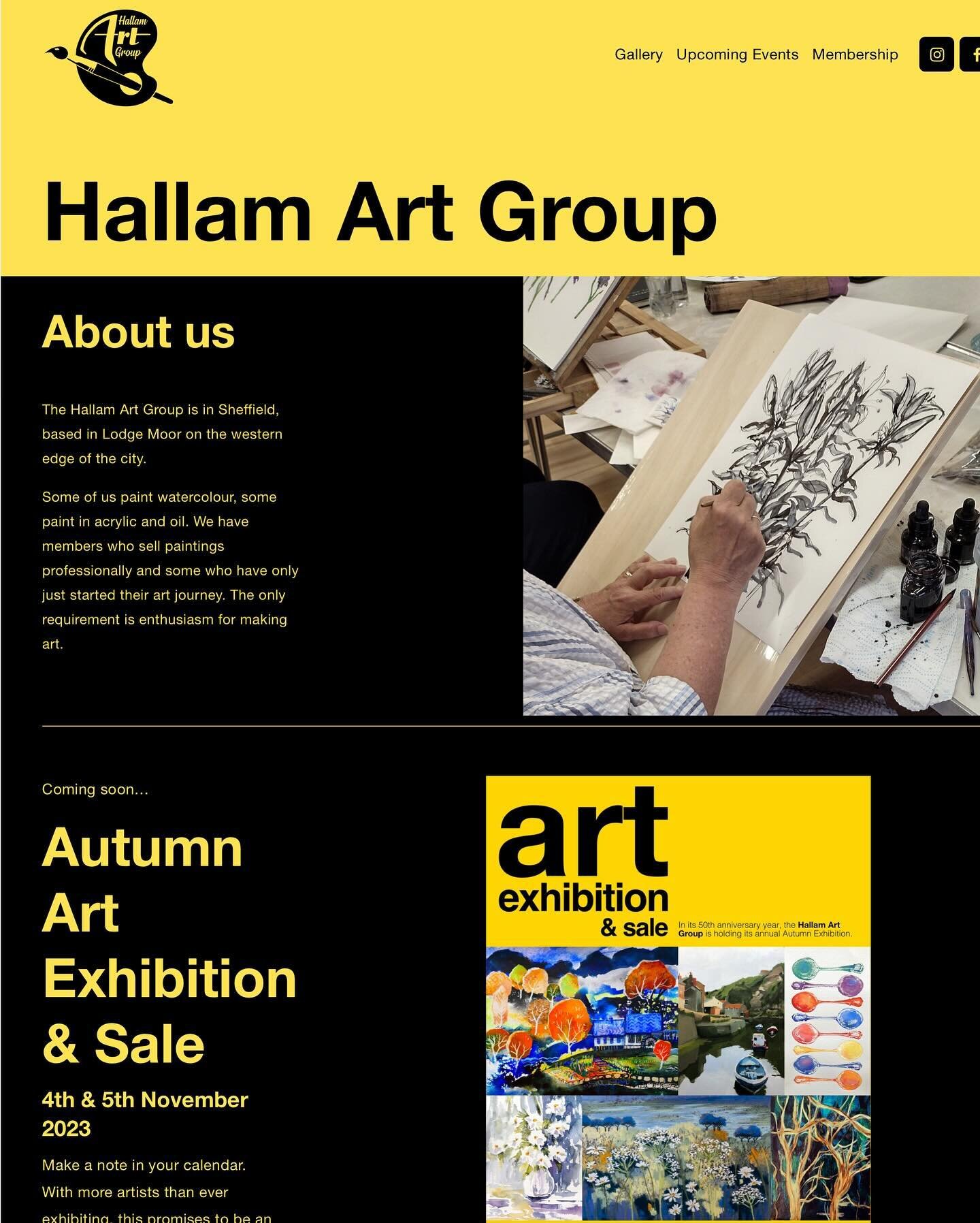 Hallam Art Group has a shiny new website.  Check it out for news, membership info, upcoming events and a huge gallery of our member&rsquo;s artwork. 
hallamartgroup.co.uk
#hallamartgroup #sheffieldartists