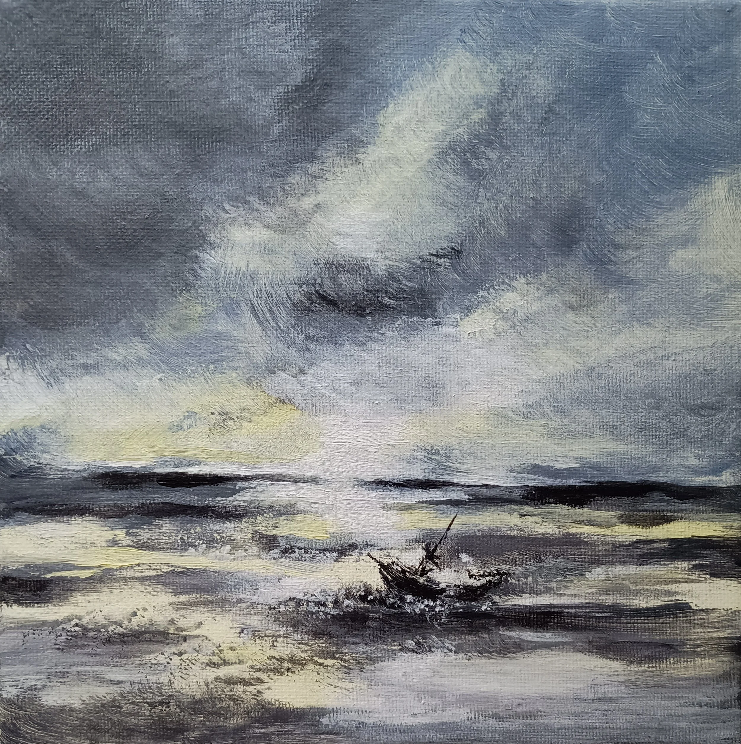 Shipwreck. Acrylics on canvas