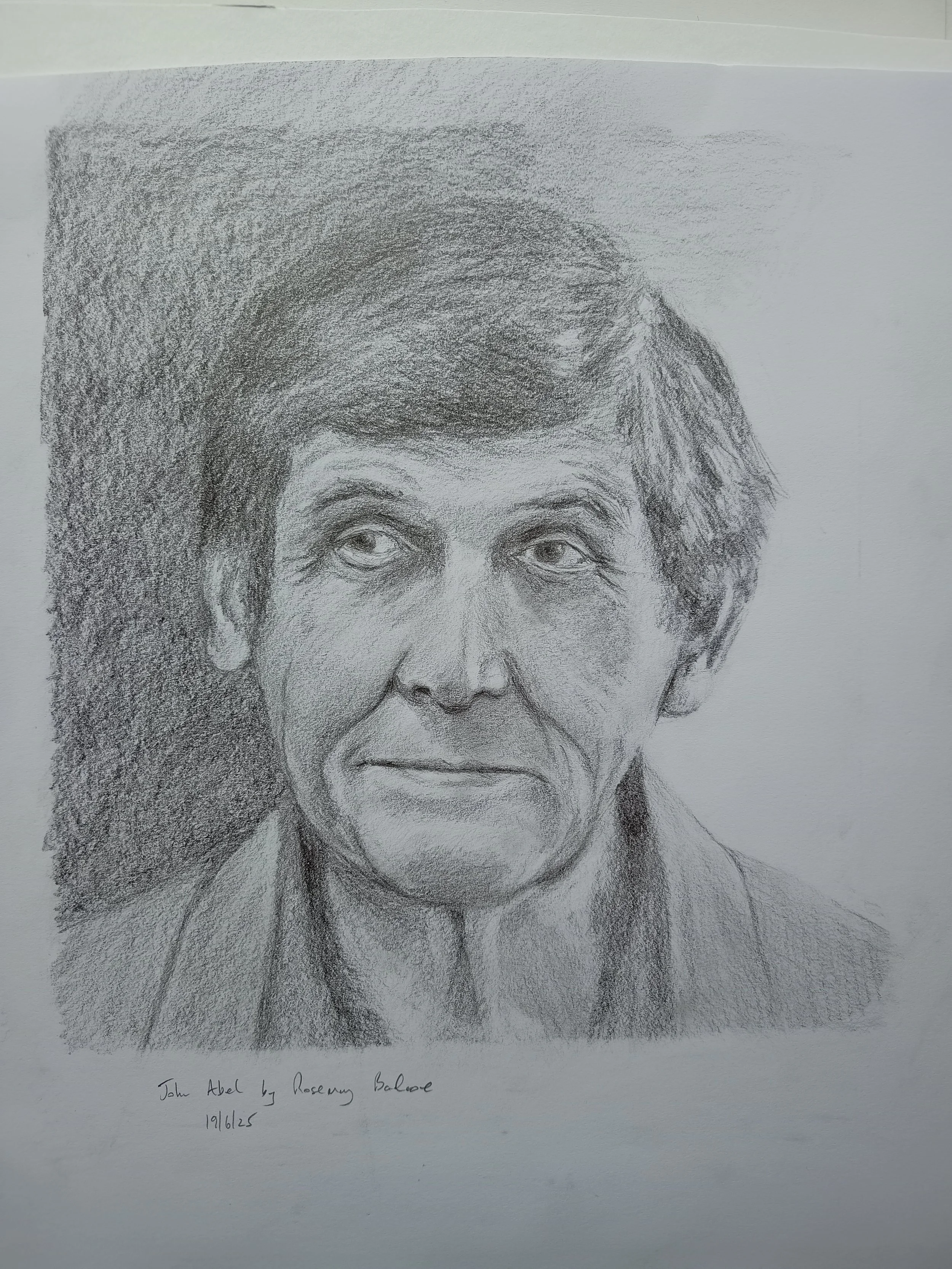 John. Graphite on paper