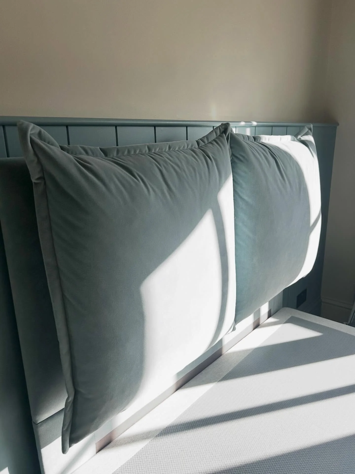 A truly bespoke headboard piece for a lovely client. This little boys room wasn&rsquo;t big enough to take an off the shelf product that they loved..so we made it ourselves using local specialist trades. The result is beautiful, tailor made and keeps