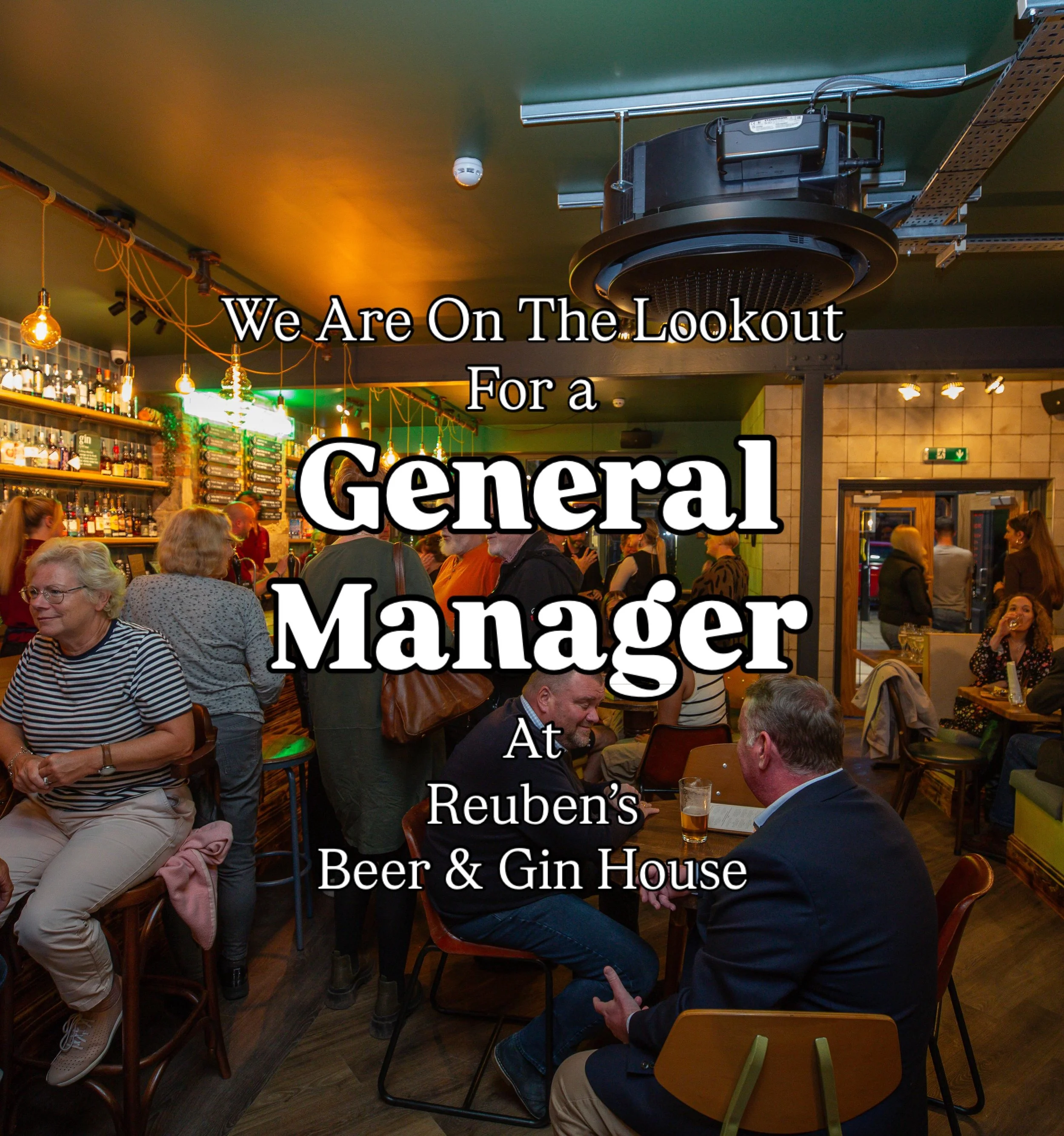 👀 We&rsquo;re on the lookout for a passionate, people-focused General Manager to lead Reuben&rsquo;s Beer &amp; Gin House in Bingley 🍻

This is a full-time, 40 hour per week role, including evenings and weekends.

If you&rsquo;re passionate about h