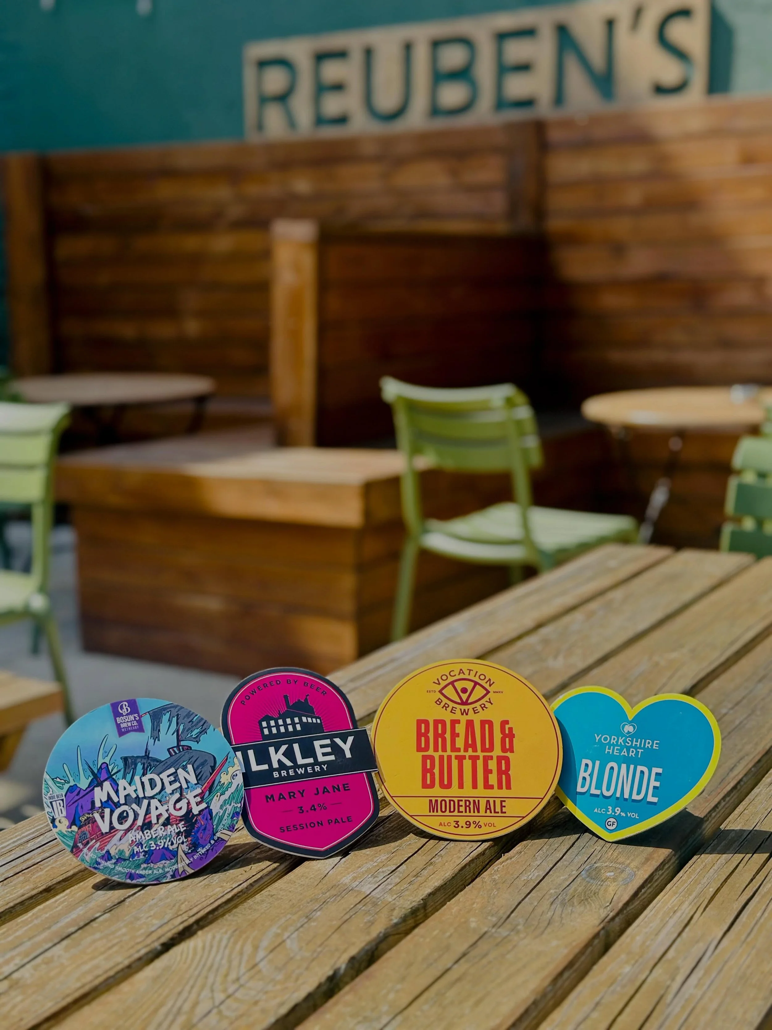 The sun is shining once again ☀️ so that&rsquo;s another excuse to spend some time in the beer garden&hellip; especially when these 4 beauties are just &pound;3 a pint this Cask Wednesday 🍻