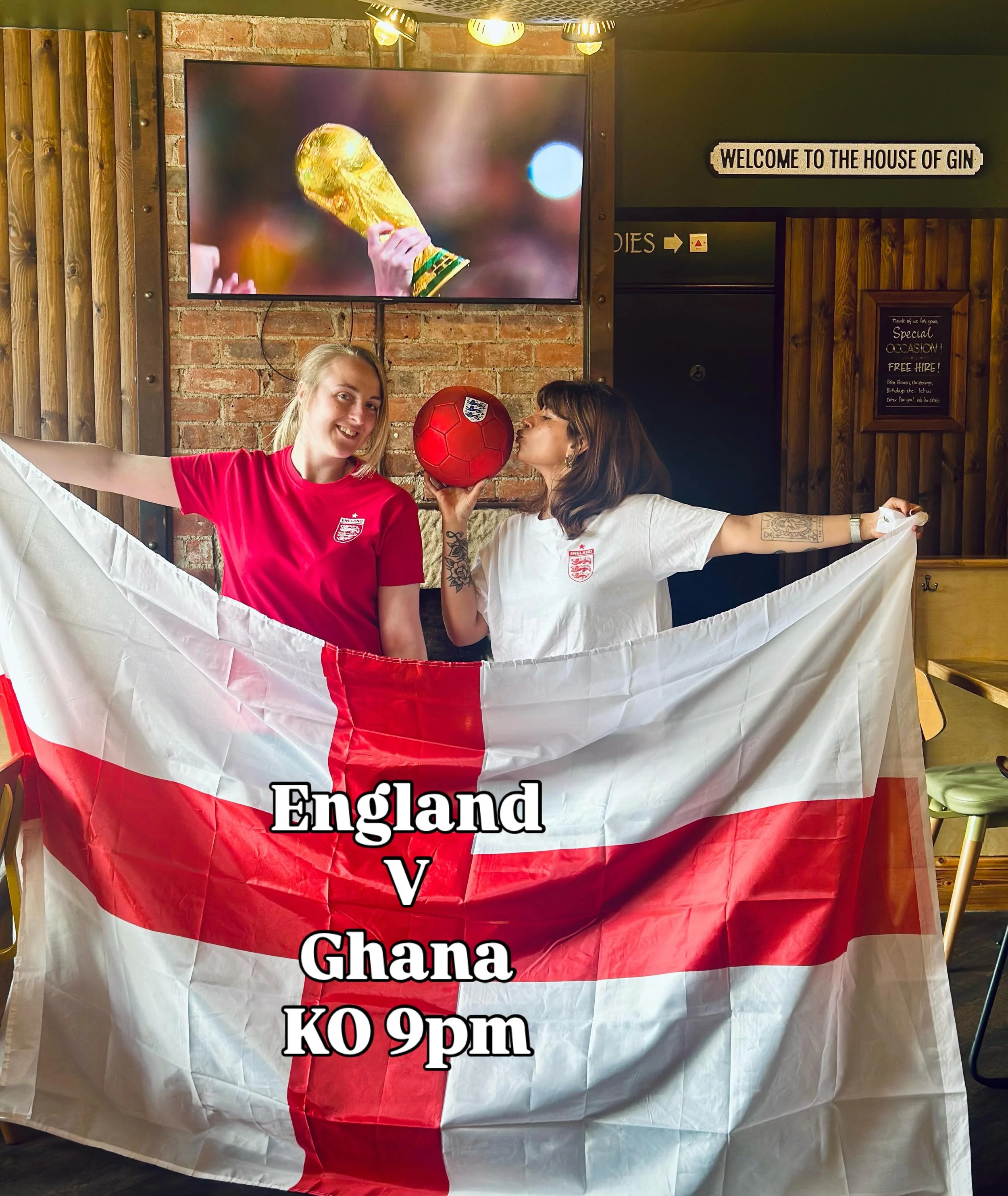 🏴󠁧󠁢󠁥󠁮󠁧󠁿⚽ IT&rsquo;S MATCHDAY! ⚽🏴󠁧󠁢󠁥󠁮󠁧󠁿

England are back in action tonight as they take on Ghana in the World Cup! 🍻

Get warmed up with Happy Hour from 3-7pm featuring &pound;4 selected drinks! 🍻 plus 🍹 2 Cocktails for &pound;14

Fe