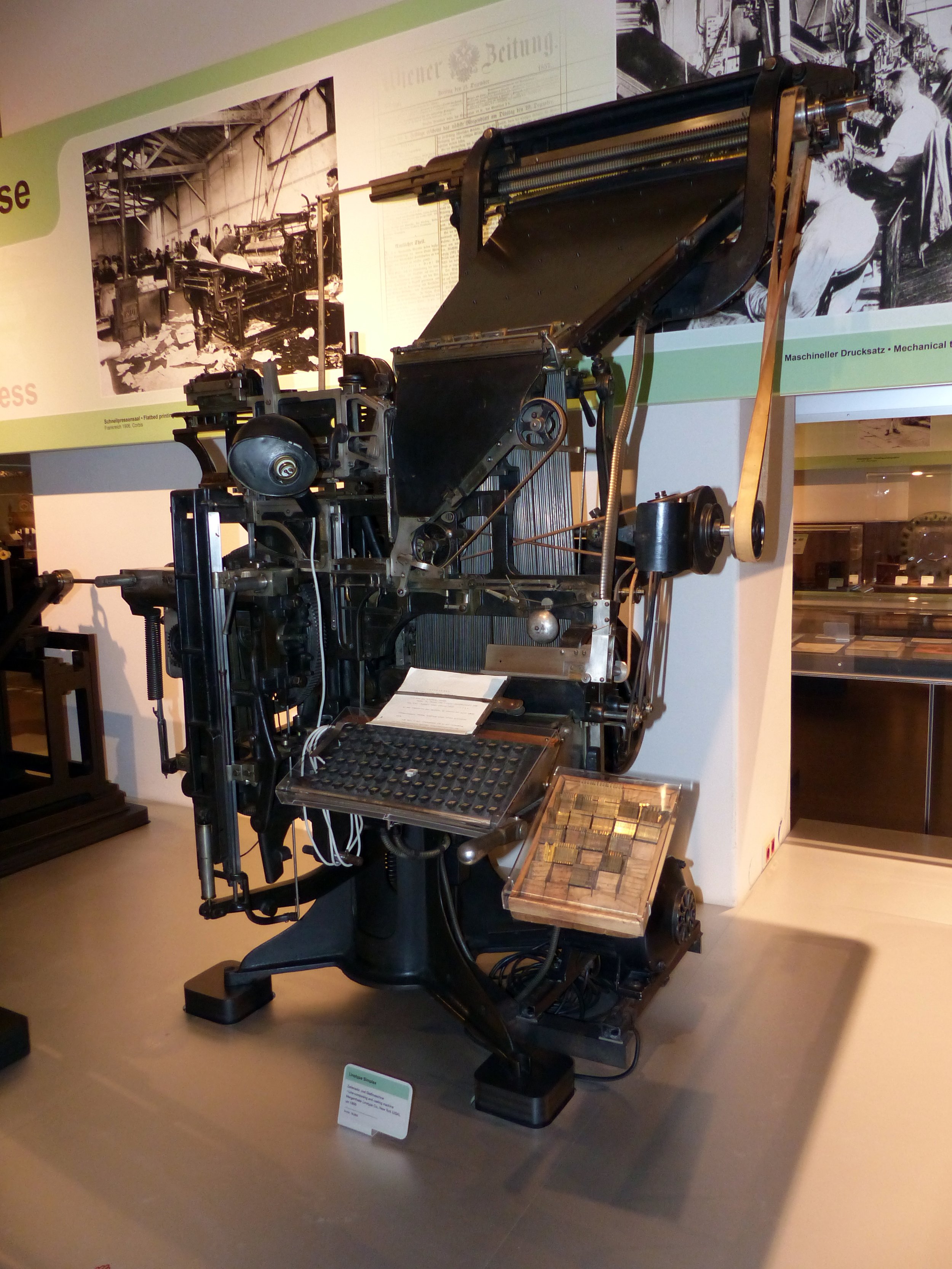 a photo of a Linotype machine