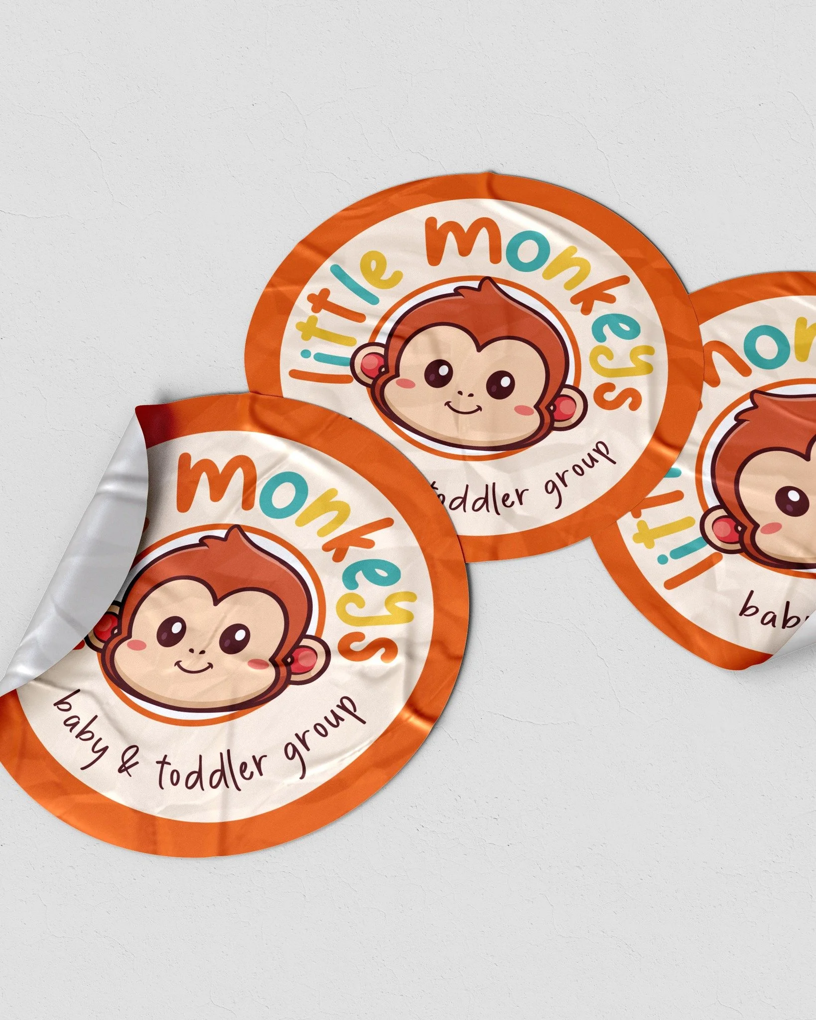 Throwback to when I had the pleasure of designing for Little Monkeys - a baby &amp; toddler group. The branding needed to feel just as warm, playful and welcoming.

I created a full brand identity, starting with a friendly logo family then carried it