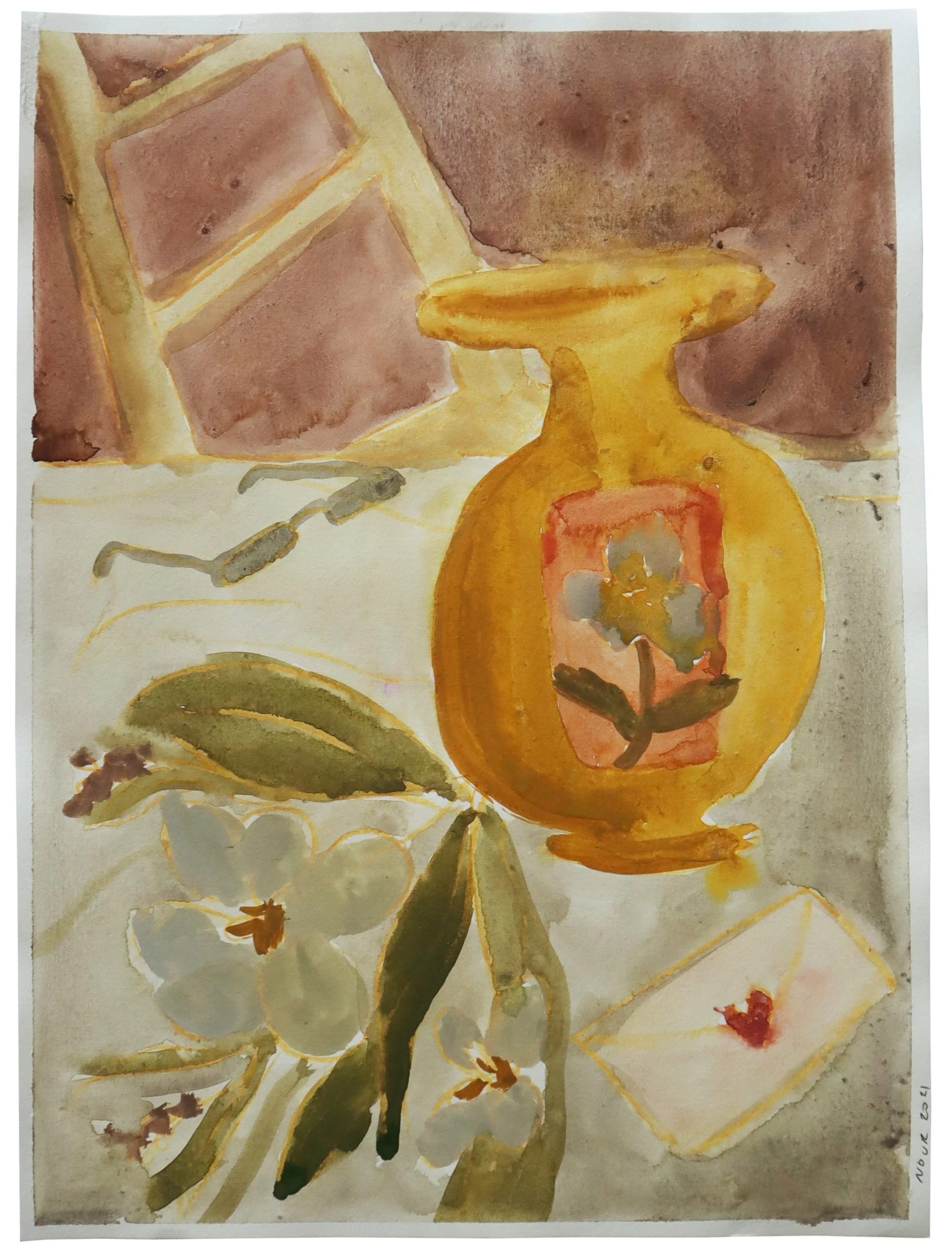  Gouache on paper, 29.7x21cm. 