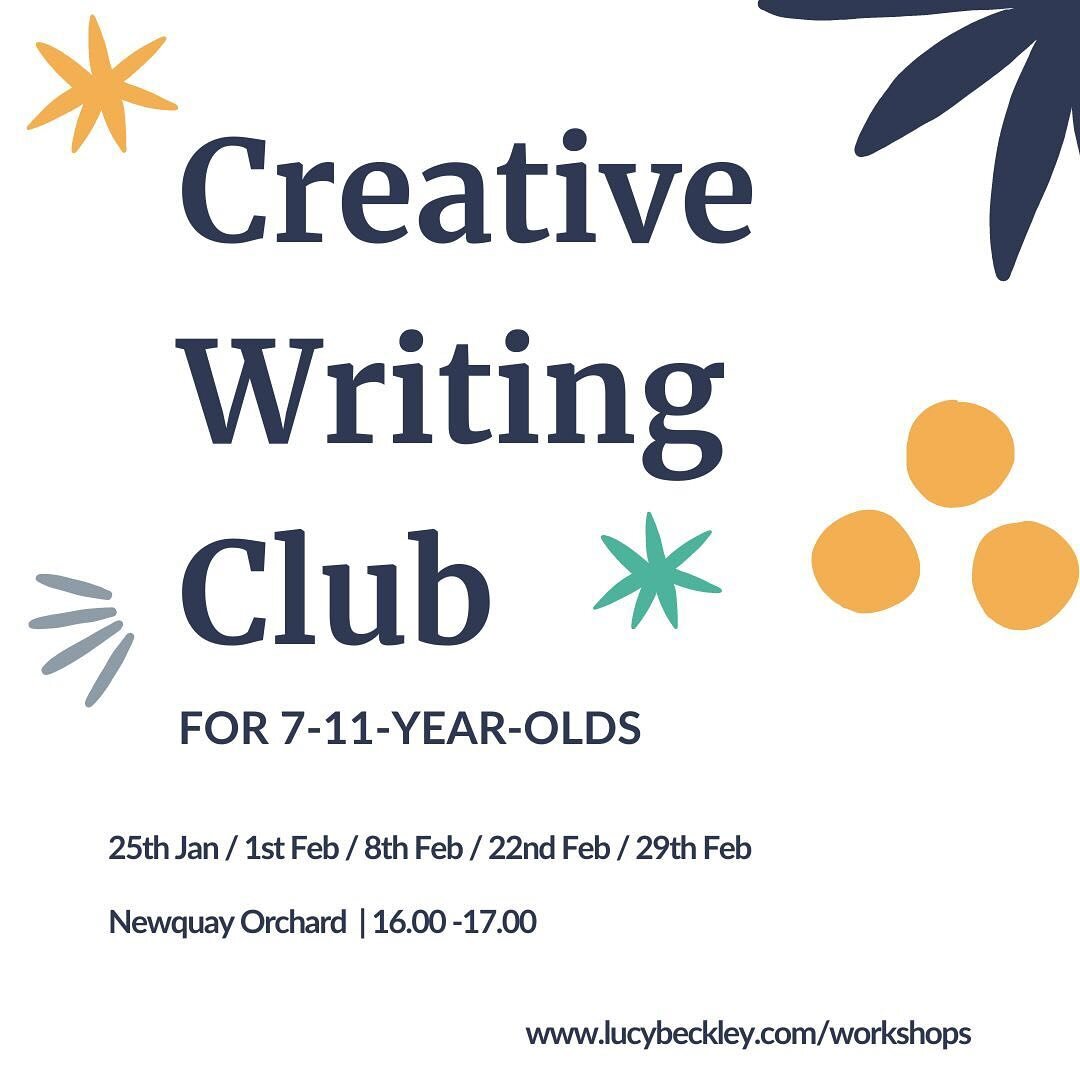 Naomi and @lucyabeckley are so excited to announce that they will be running a Creative Writing Club for children aged 7-11 years at @newquay_orchard in 2024.

Join Naomi and Lucy for a five week creative writing course, and adventure into the wonder