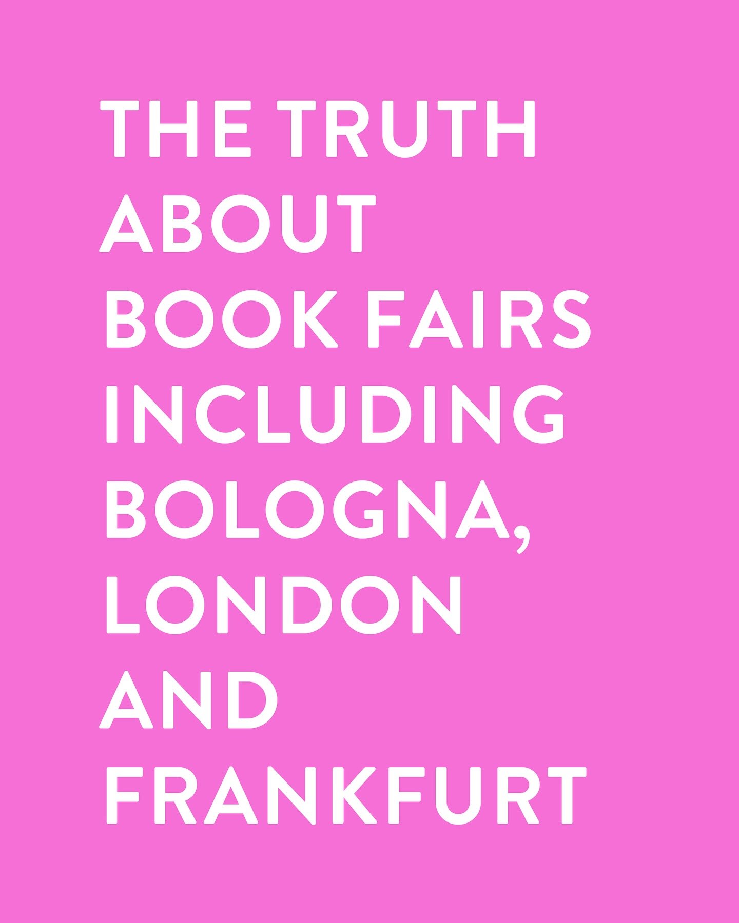 You&rsquo;ve probably heard people in the publishing industry mention these book fairs - London, Bologna and Frankfurt.

Perhaps you&rsquo;ve wondered what they are exactly, what happens at them and why they seem to matter so much?

Or maybe you have
