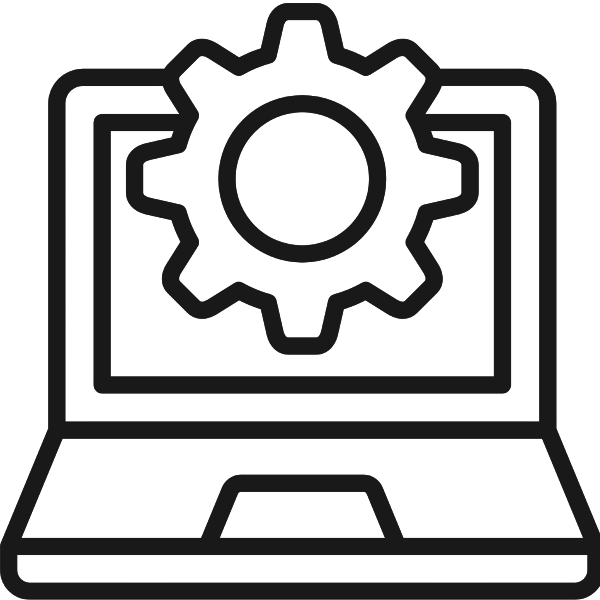 An illustration of a "qb" logo.