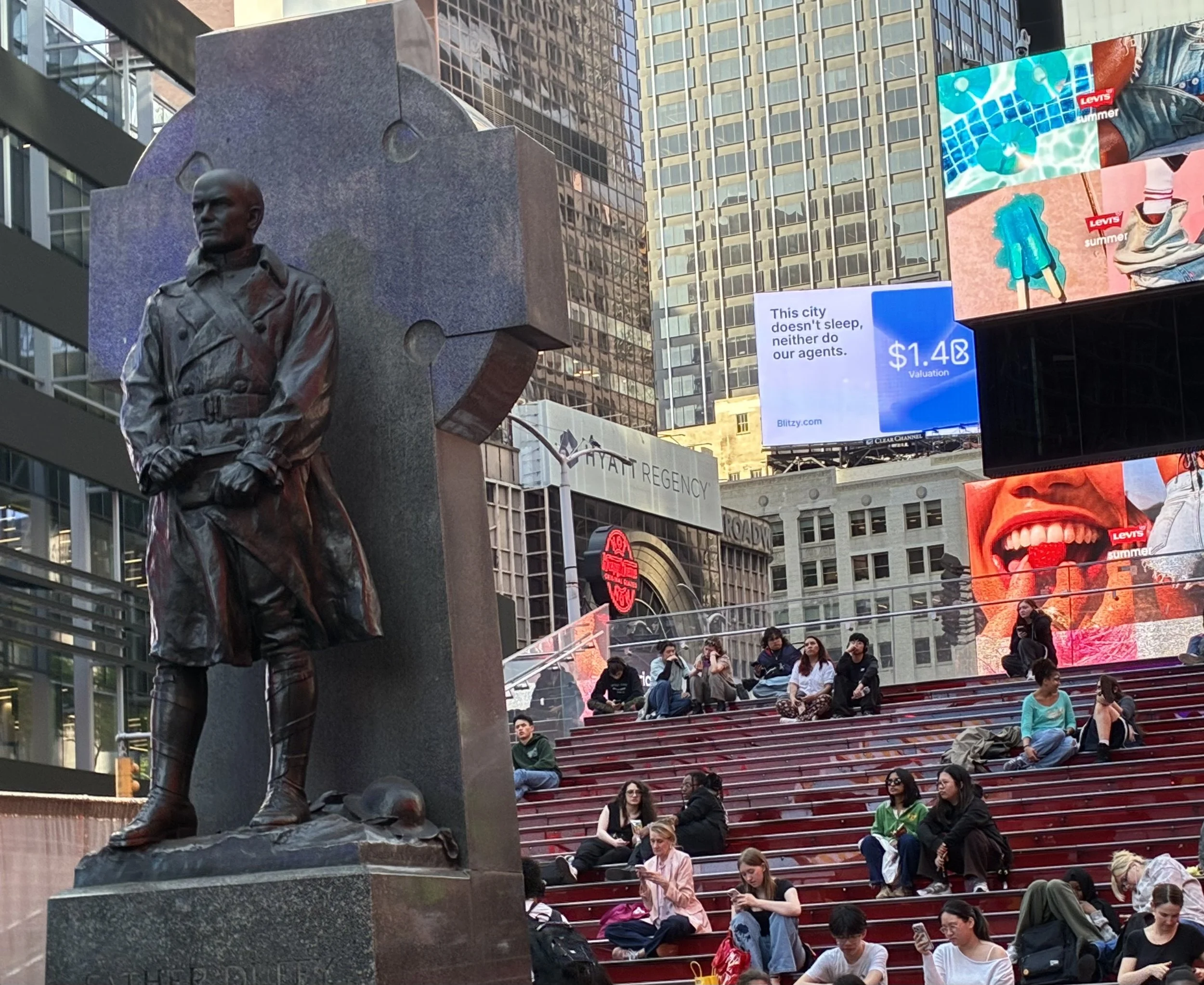 In search of the Celtic Cross in Times Square