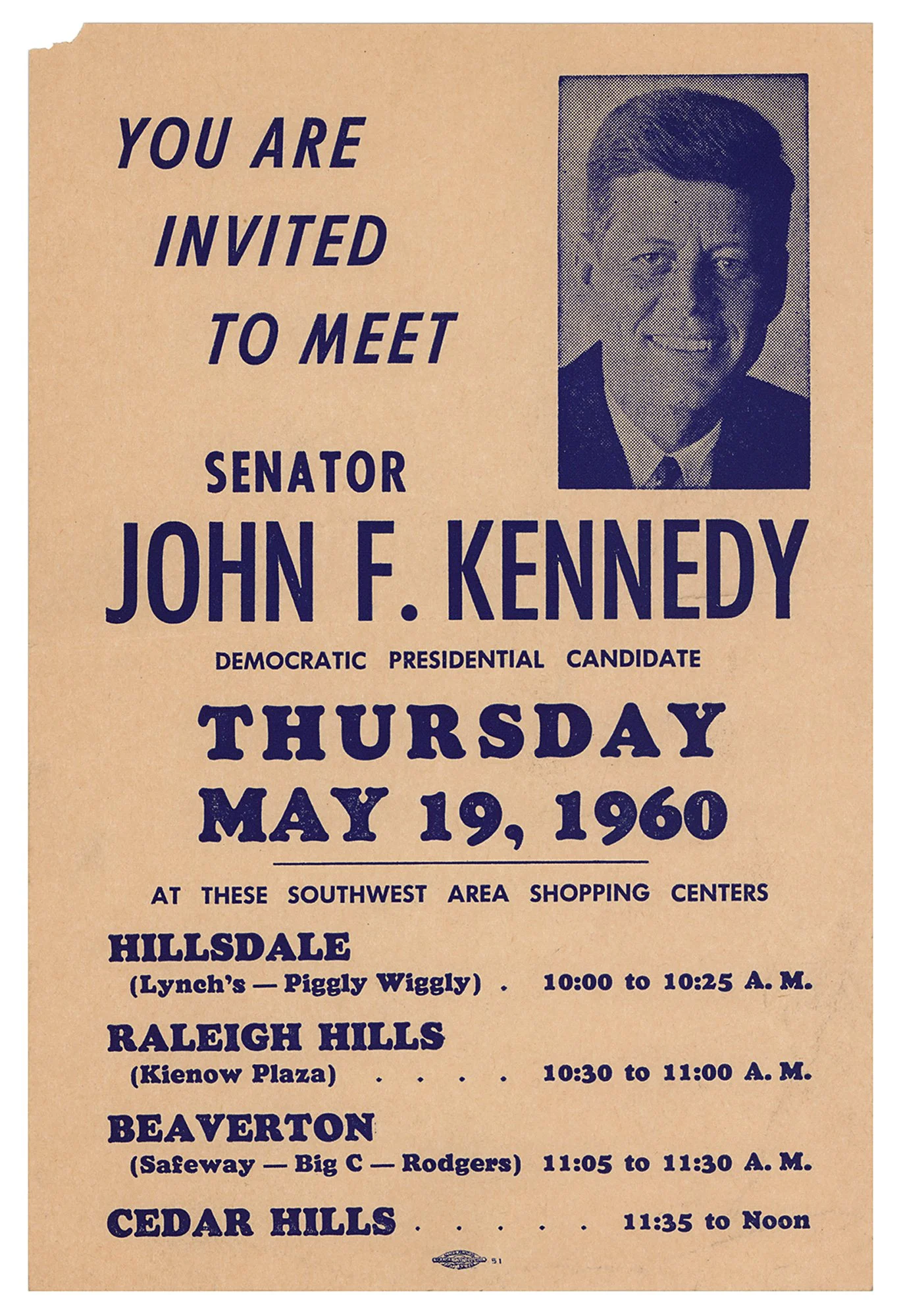 JFK in PDX 66 years ago on May 19