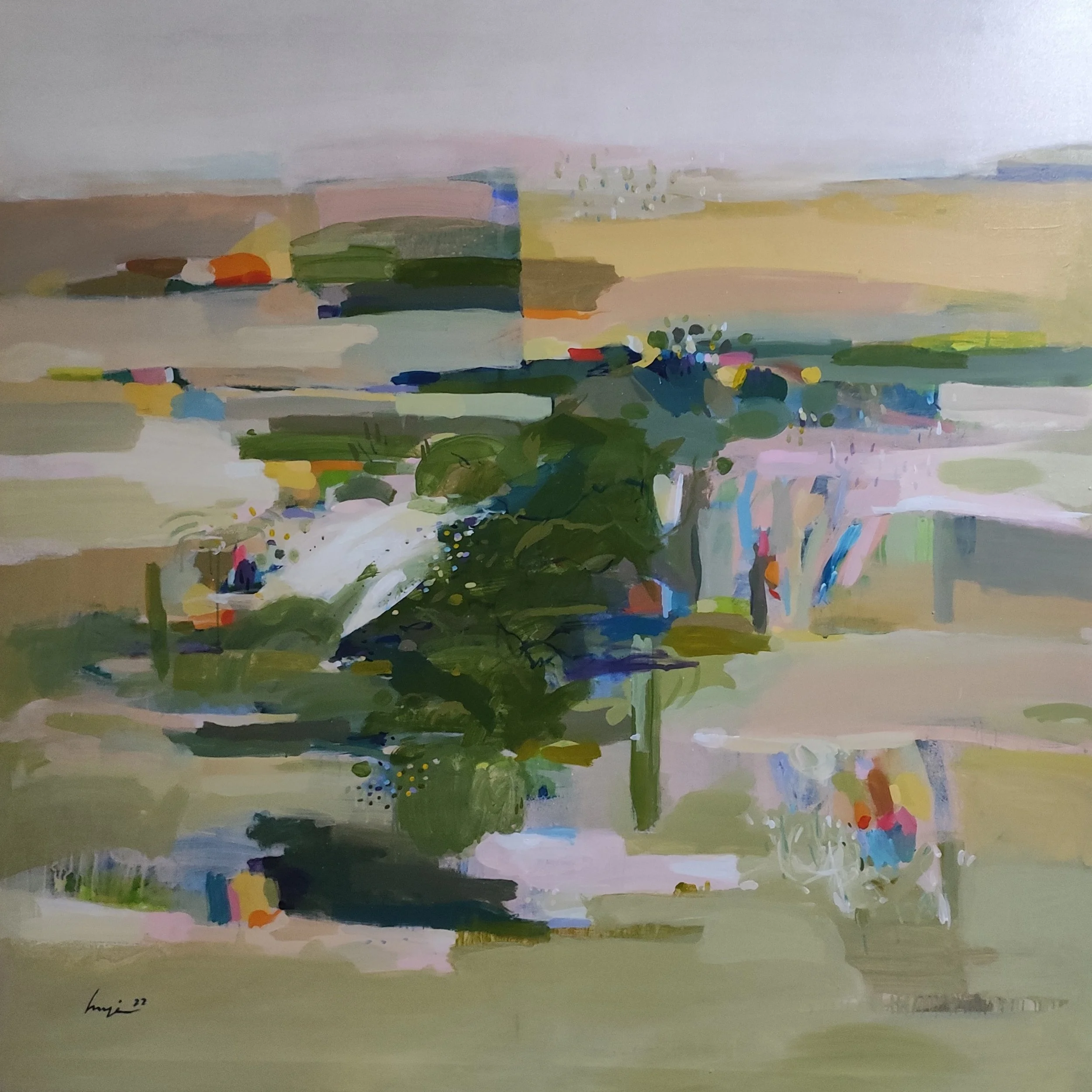 Untitled , 2022 acrylic on canvas, 150 x 150 cm