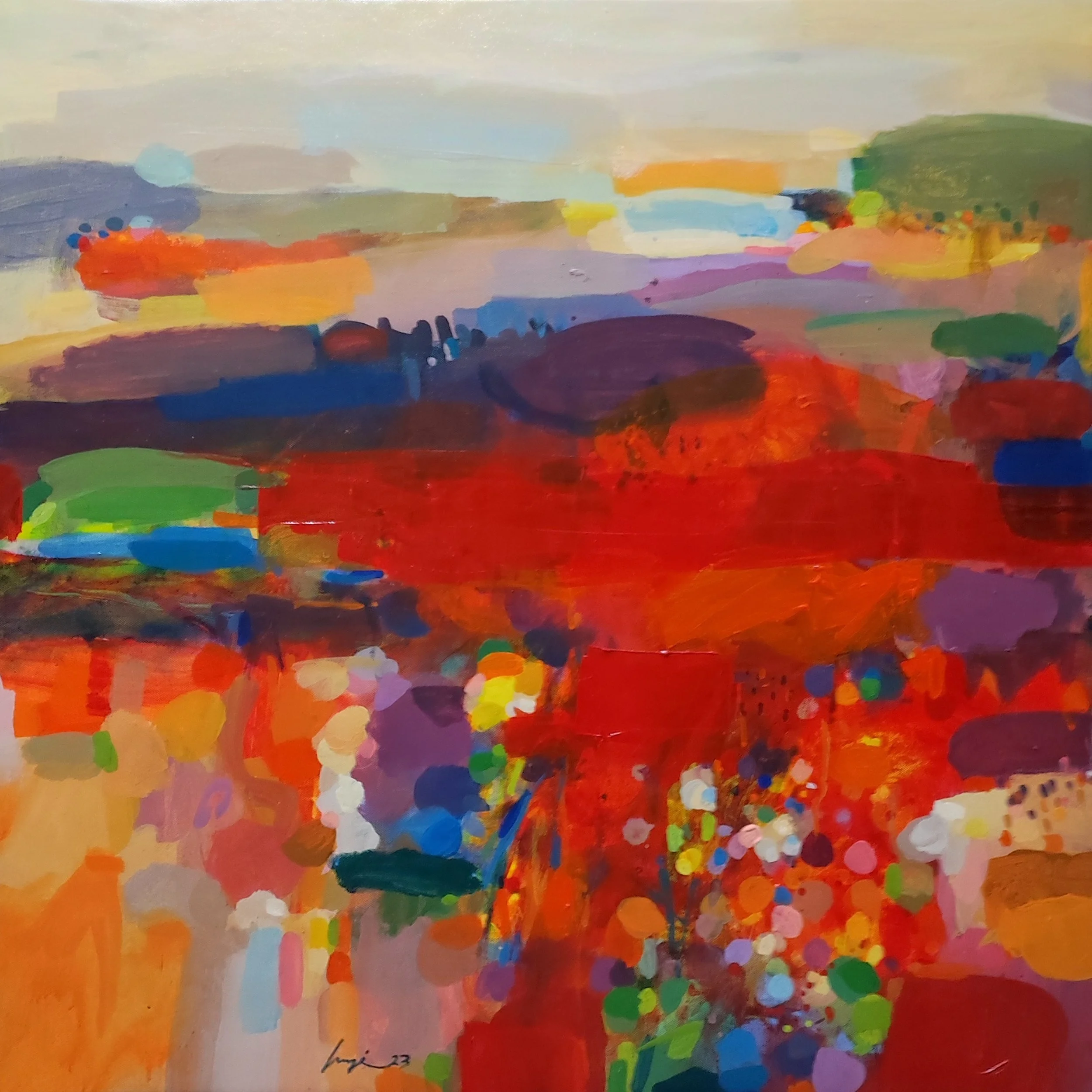 Untitled , 2022 acrylic on canvas, 70 x 70 cm