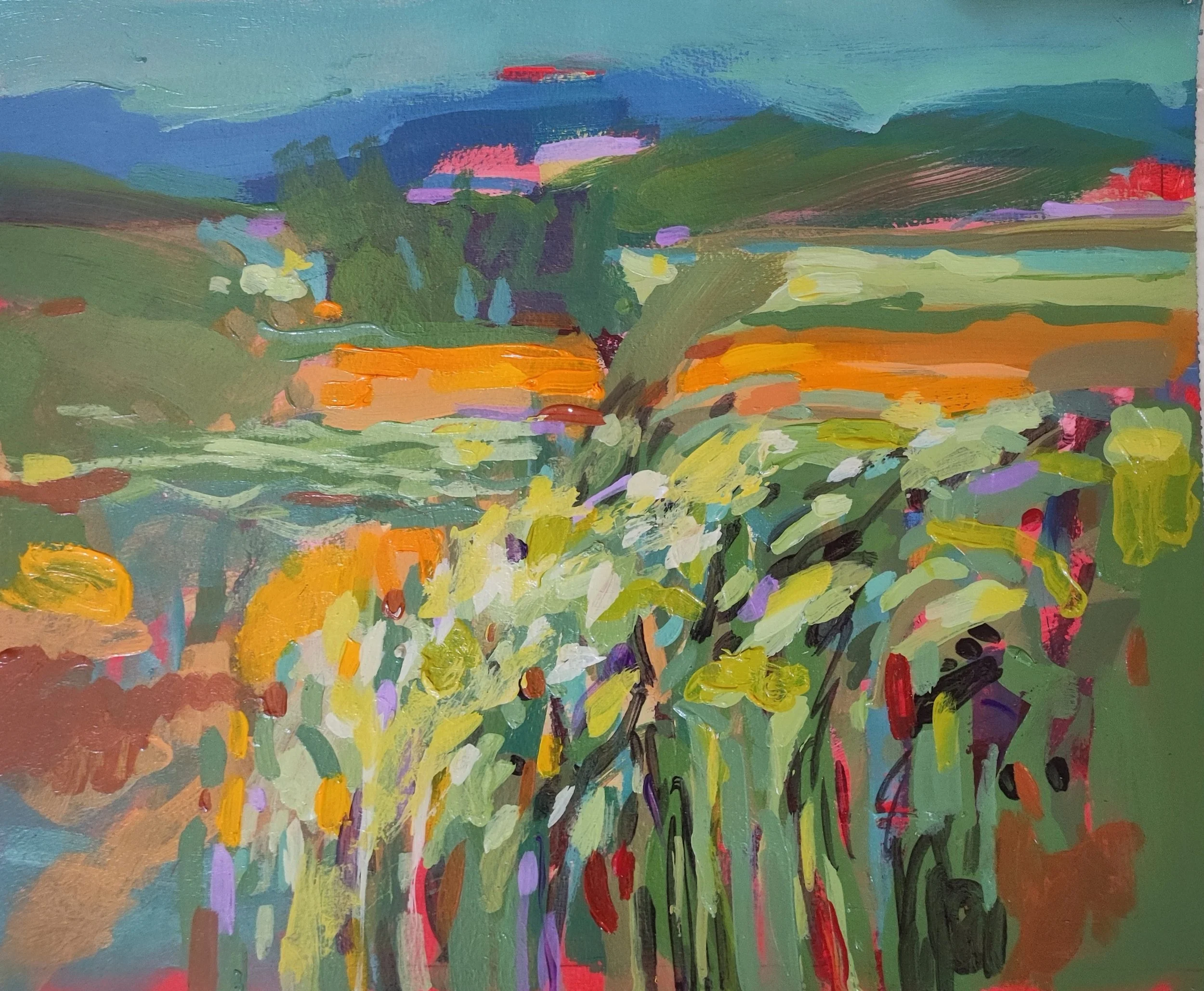 Untitled , 2022 acrylic on paper, 35 x 45 cm