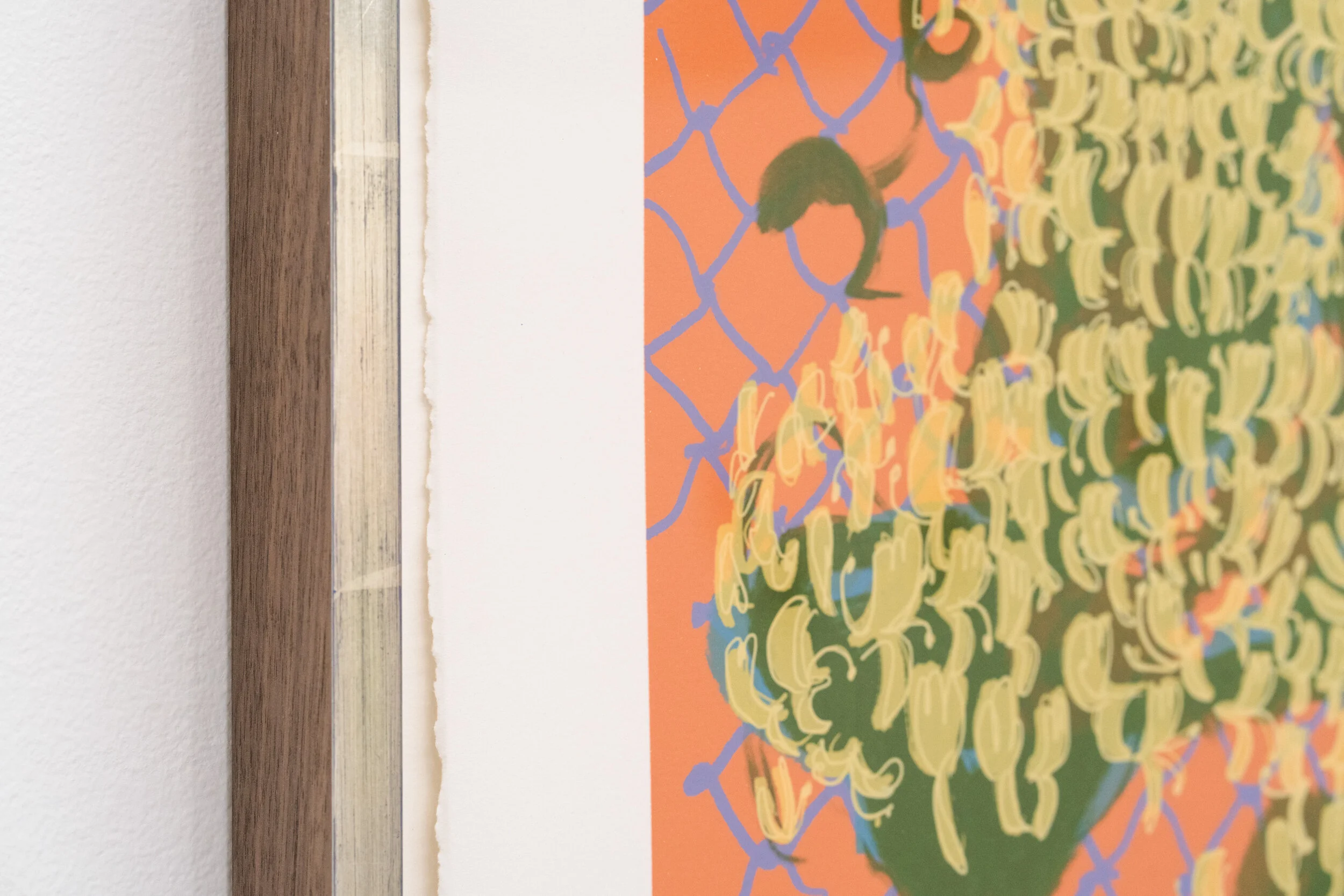  Lex Brown,  I Feel Love  (detail), 2021. Screenprint, edition 1 of 4, 34 x 51 inches. Courtesy of the artist and Deli Gallery. Photo: Nando Alvarez-Perez. 