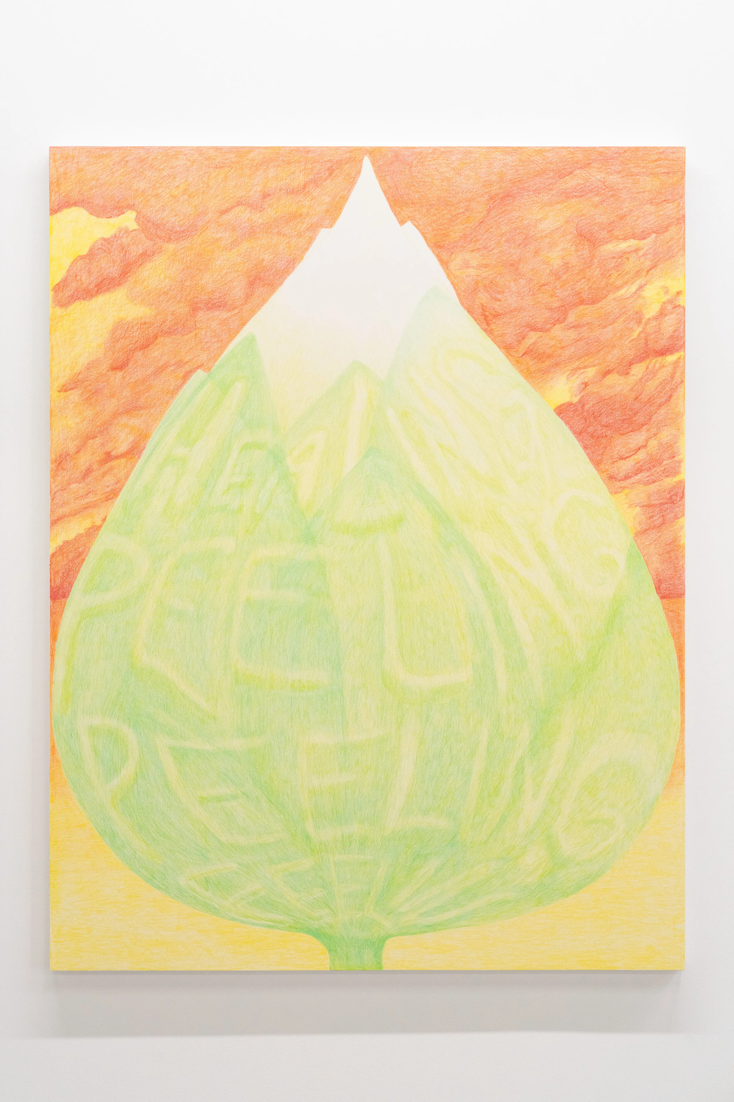  Lex Brown,  Healing , 2021. Colored pencil on panel, 62 x 48 inches. Courtesy of the artist and Deli Gallery. Photo: Nando Alvarez-Perez. 