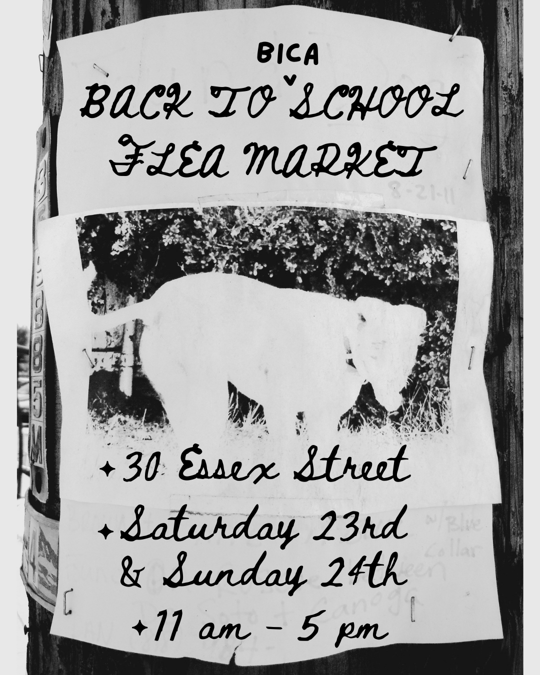 BACK TO BICA SCHOOL FLEA MARKET