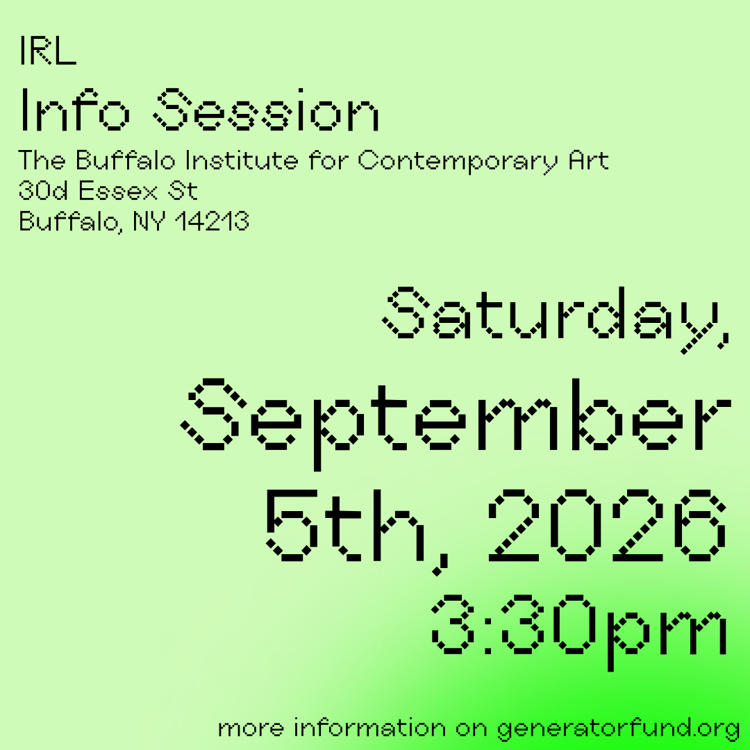 2026 Generator Fund IRL Info Session (bica)
