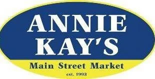 Sign for Annie Kay's Main Street Market established in 1993