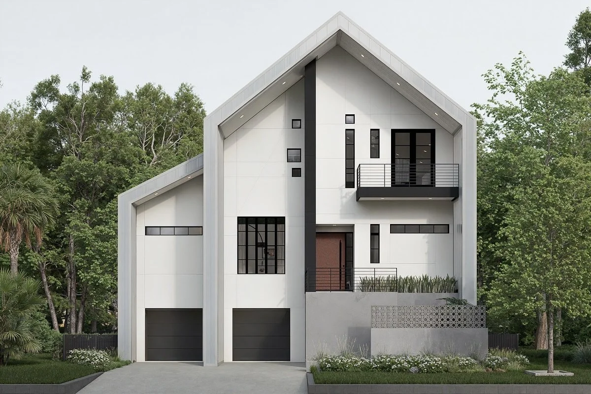 The Assignment: Developer asked for (3) spec homes all to fit on lots directly next to one another on Bayshore Blvd, south of Interbay, right here in South Tampa. The Challenge: they needed to be (4) bedrooms and of a certain size to make the project