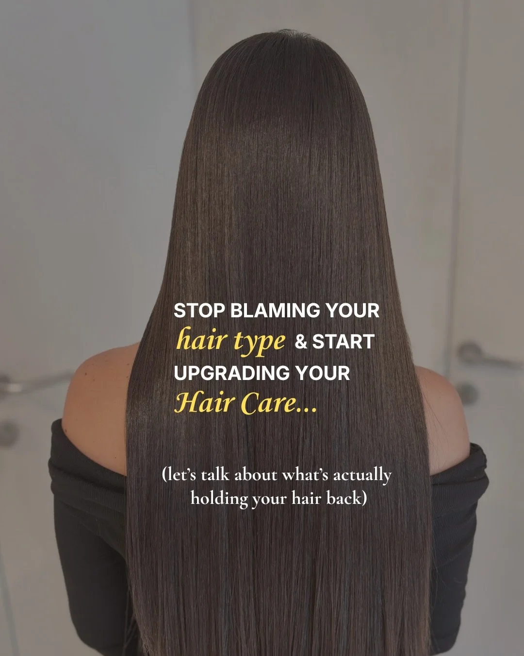 Your hair isn&rsquo;t the problem, it&rsquo;s the process. 

Stop hunting for &ldquo;miracle products&rdquo; and start mastering your habits. The secret to the long, strong, healthy hair you&rsquo;ve been dreaming of isn&rsquo;t in a bottle; it&rsquo