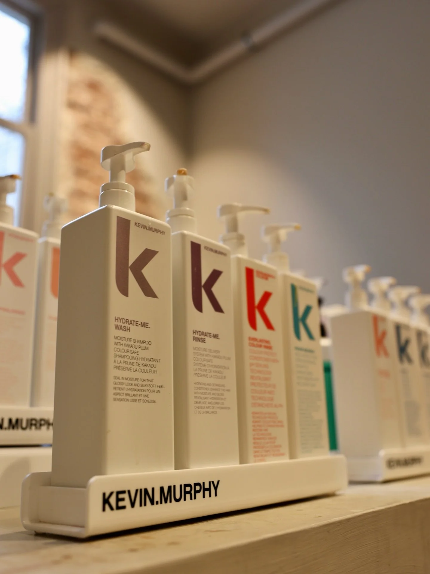 &ldquo;Blah blah blah... we use high-end products.&rdquo; 

But seriously, we really do! We swear by Kevin.Murphy because your hair deserves top-tier ingredients, not just empty promises. From deep hydration to color protection, we&rsquo;ve got your 