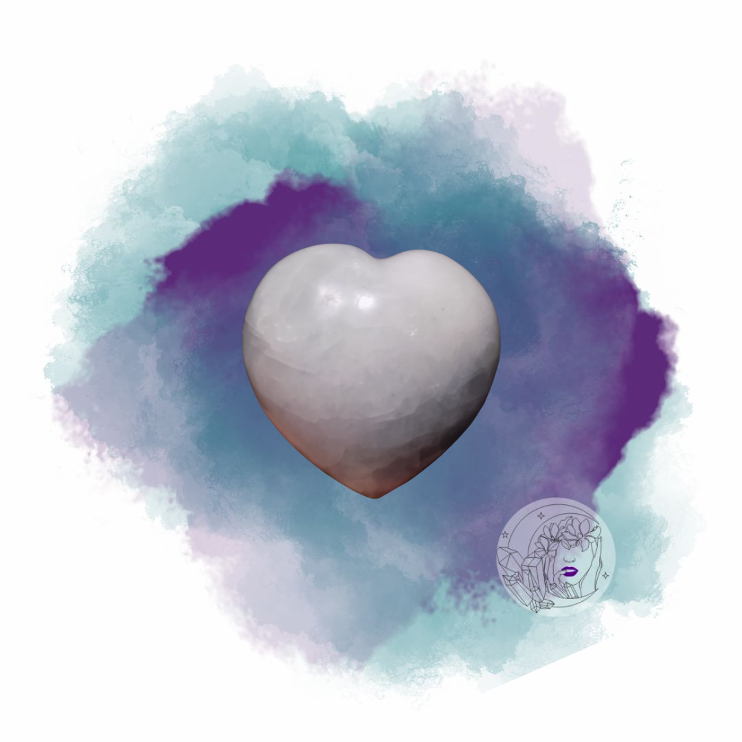 Blue Calcite Heart