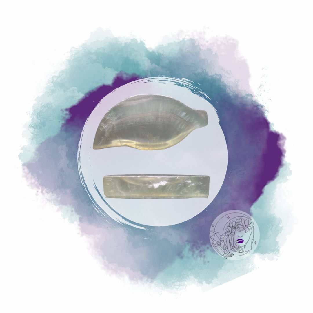 Green Fluorite Leaf Trinket Bowl