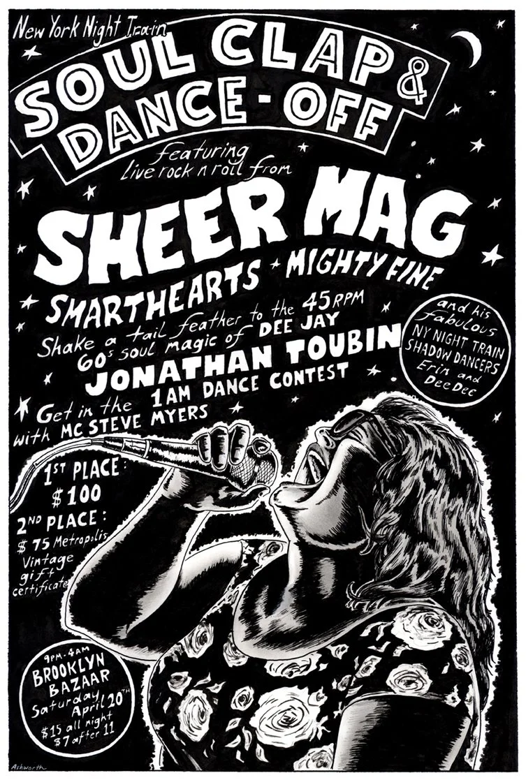 Soul Clap & Dance-Off featuring live Sheer Mag. April 2019.