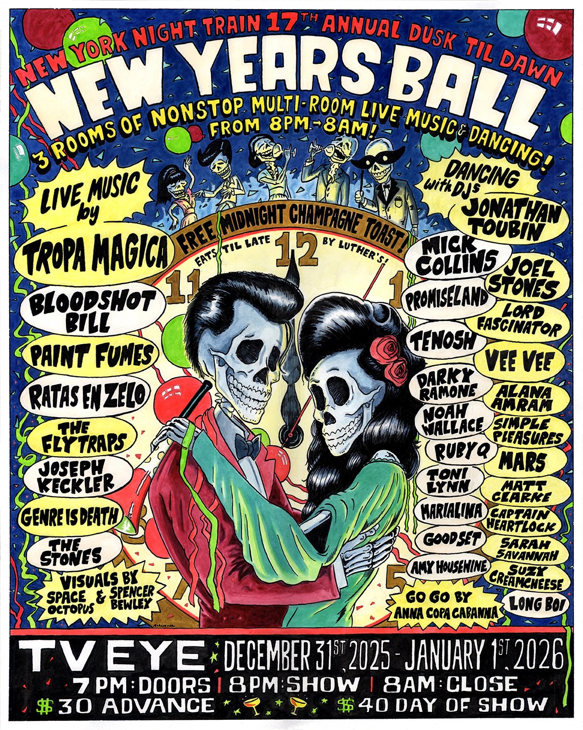 NY Night Train New Years Ball 