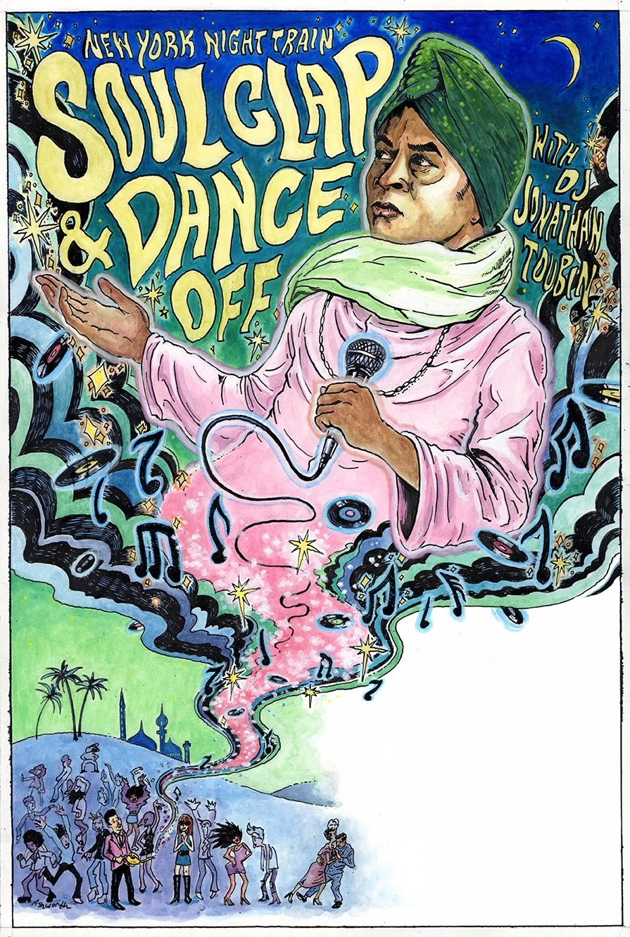 Soul Clap & Dance-Off tour poster with The Mighty Hannibal. 2016.