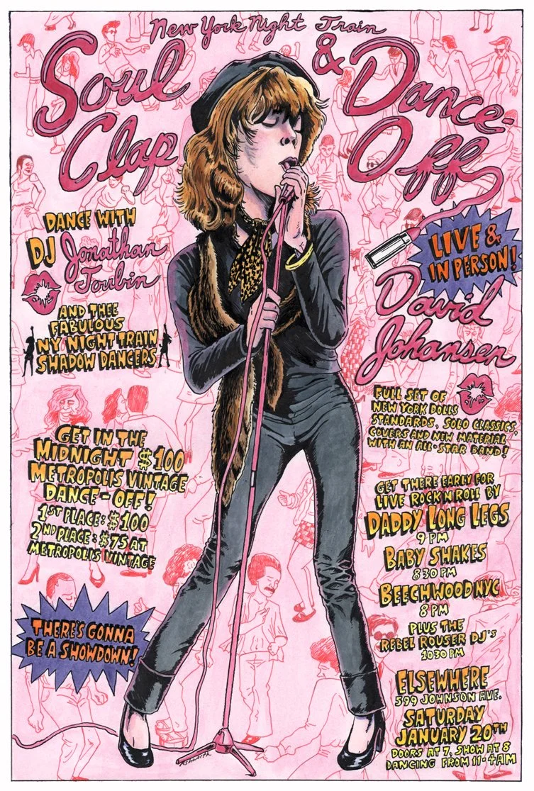 Soul Clap & Dance-Off featuring live David Johansen. January 2018.