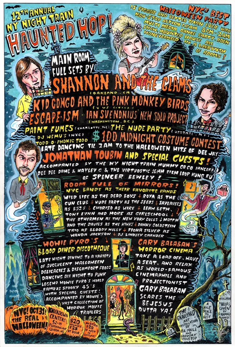 NYNT 12th Annual Haunted Hop featuring live Shannon and the Clams. Halloween 2017.