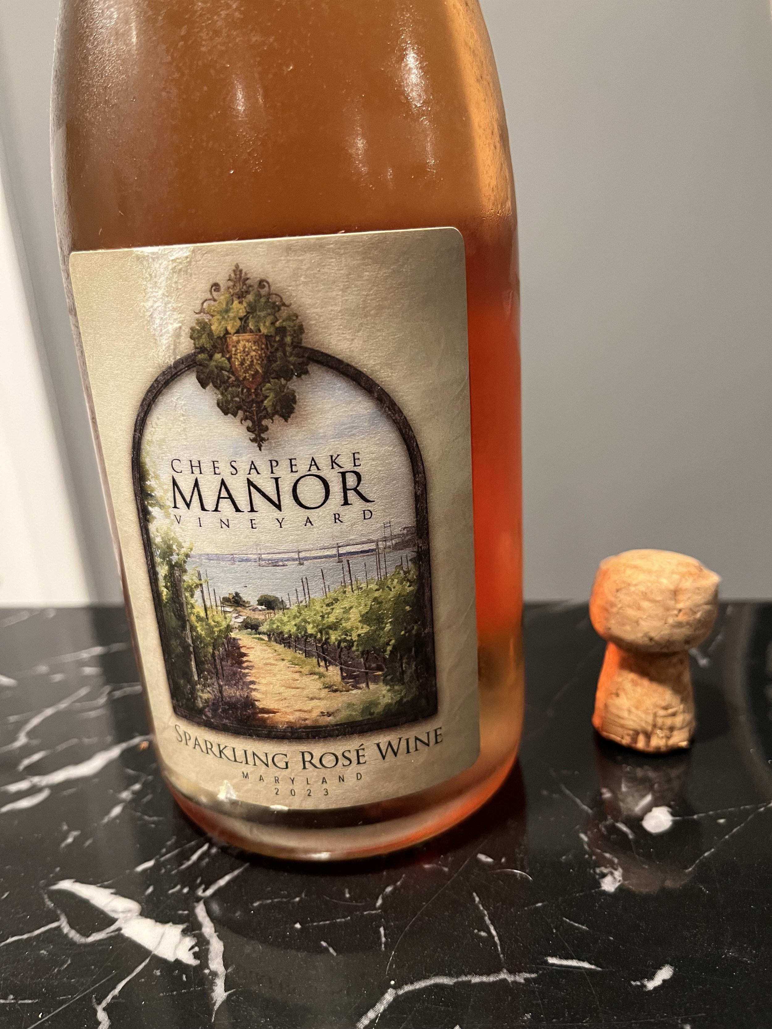 Chesapeake Manor Vineyard: 2023 Sparkling Rose
