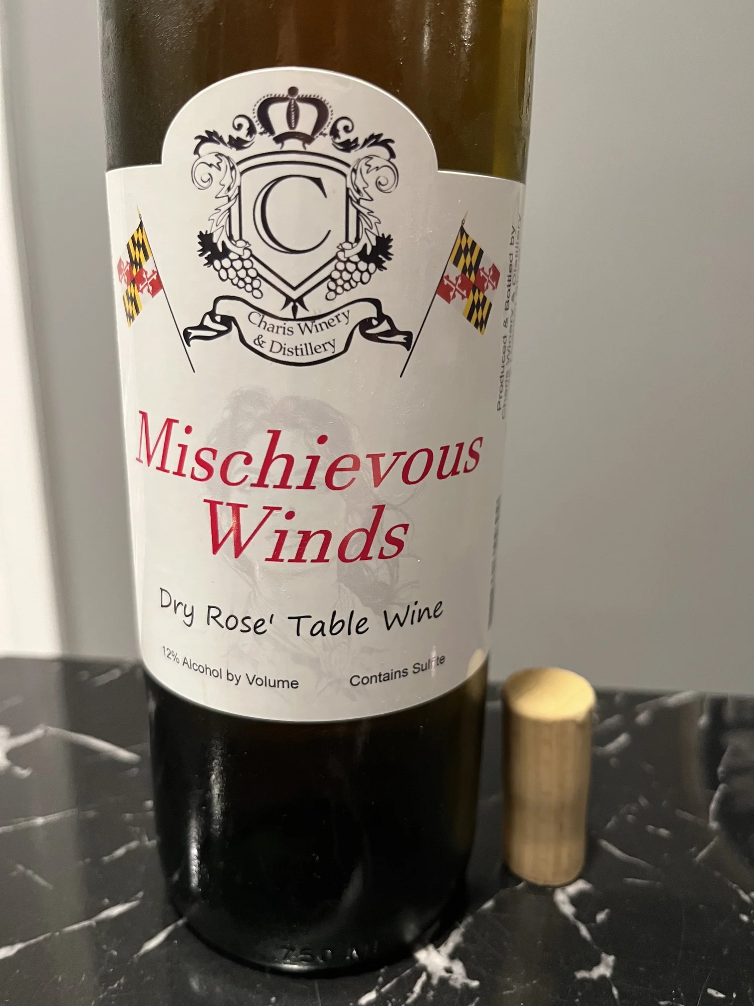 Charis Winery and Distillery: NV Mischievous Winds Charis Winery and Distillery: NV Mischievous Winds