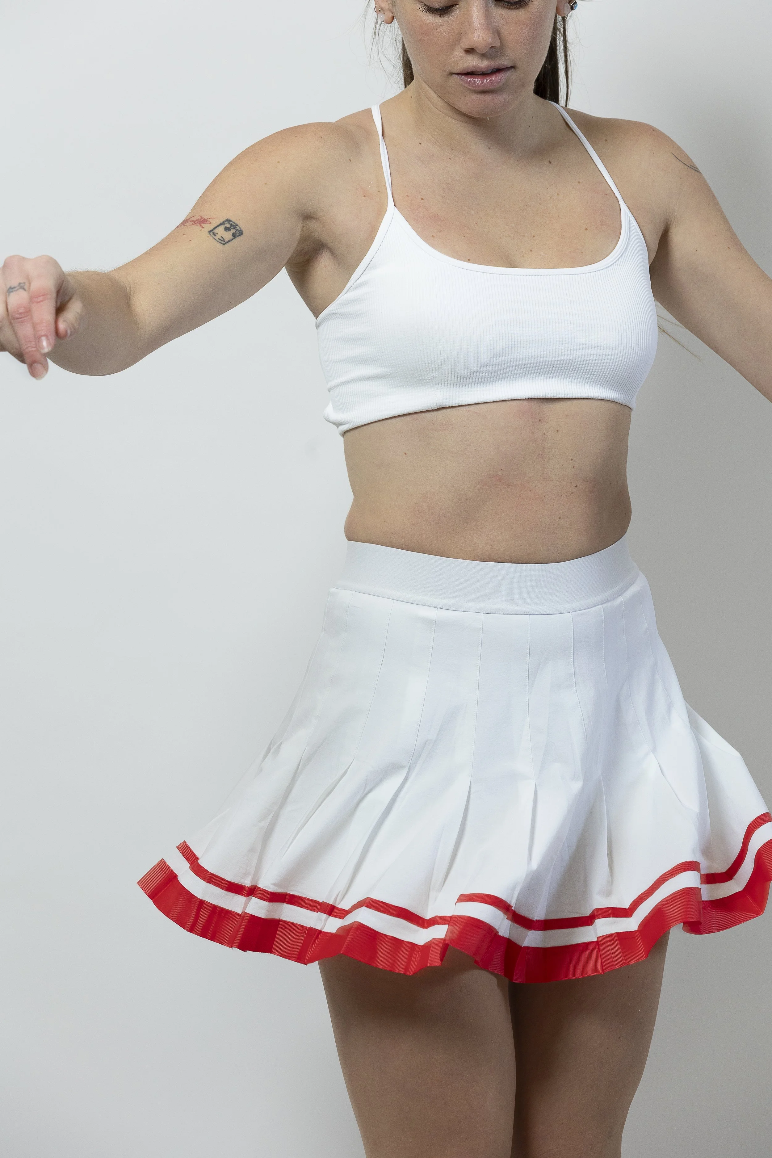 Flirty Tennis Skirt with Built-In Shorts