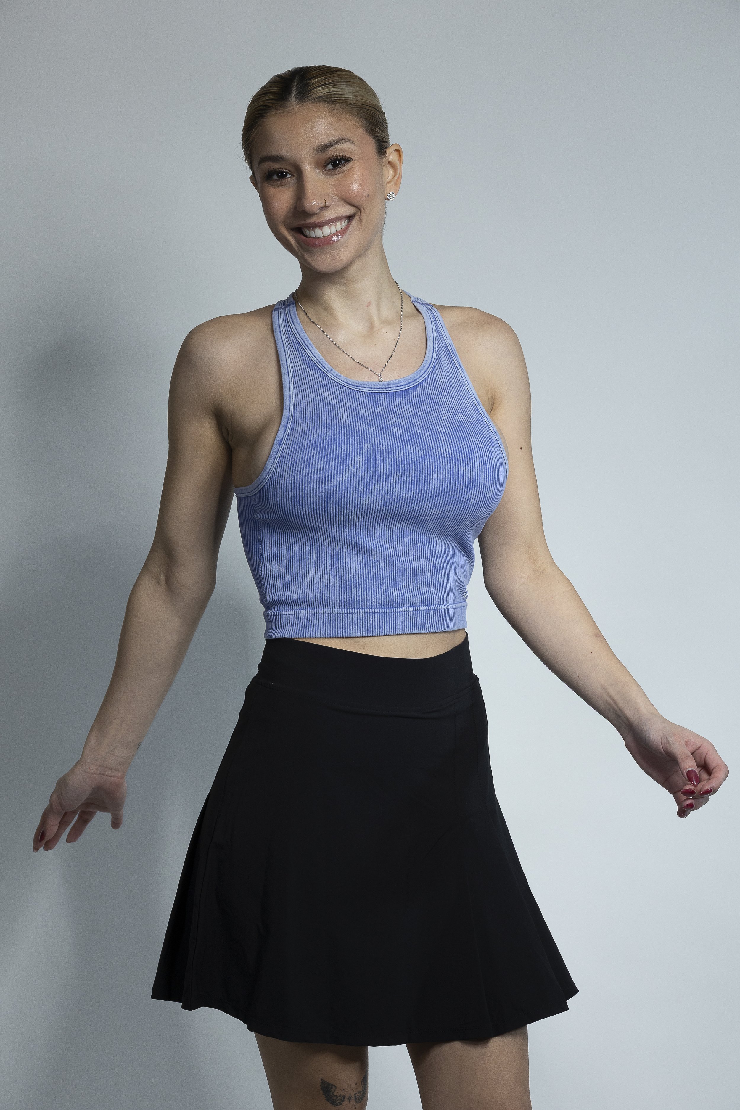 Ribbed Racerback Crop Top