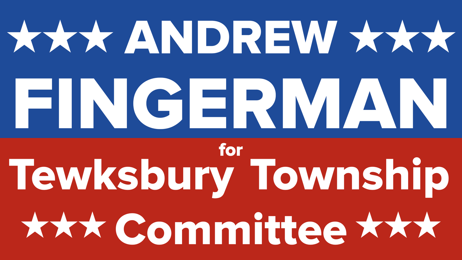 Andrew Fingerman for Tewksbury Township Committee