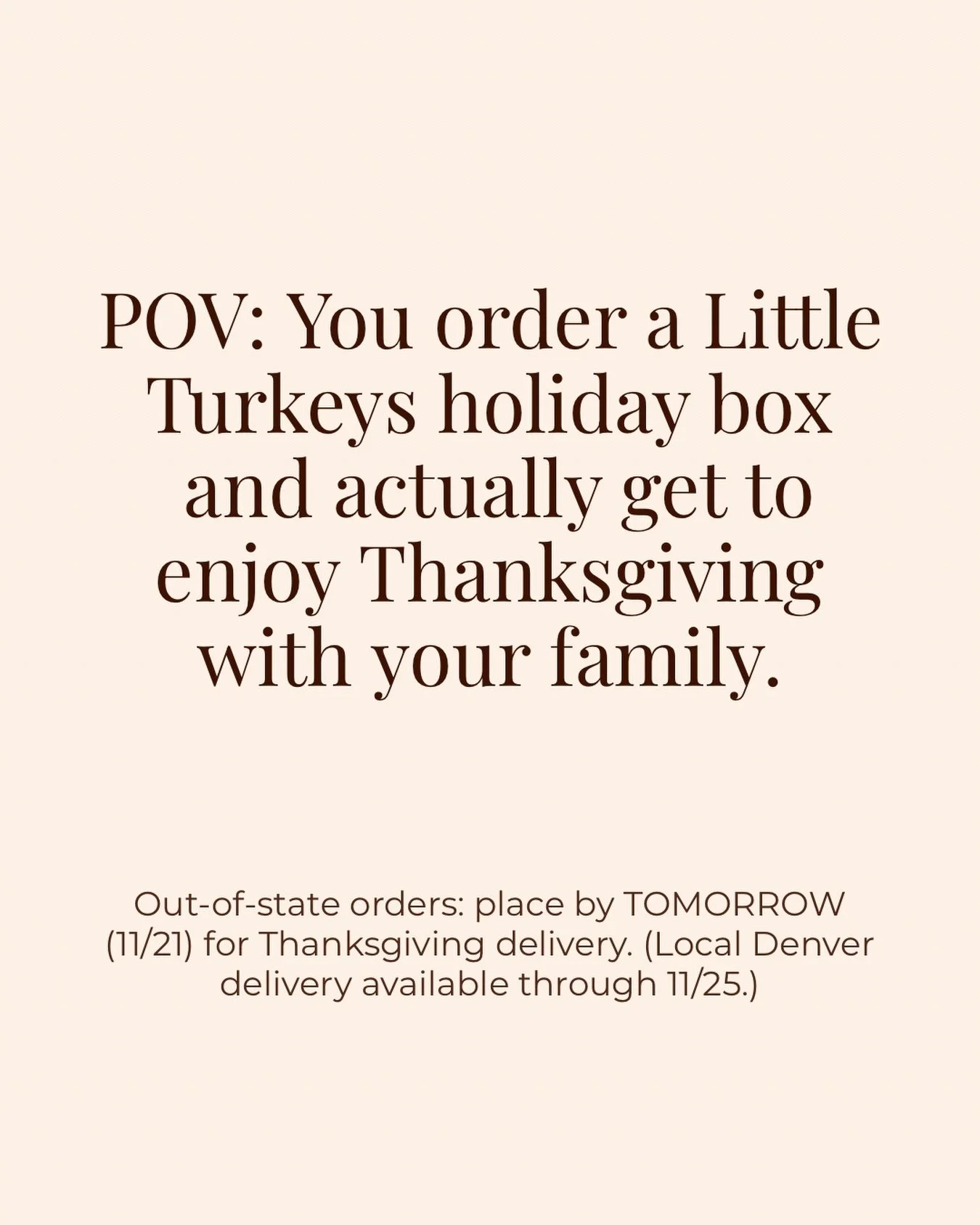 📢 PSA for my fellow last-minute planners: Tomorrow is the final day to order your Little Turkeys holiday box if you need it shipped in time for Thanksgiving!

Traveling? Hosting? Just trying to keep tiny hands busy without losing your mind? I&rsquo;