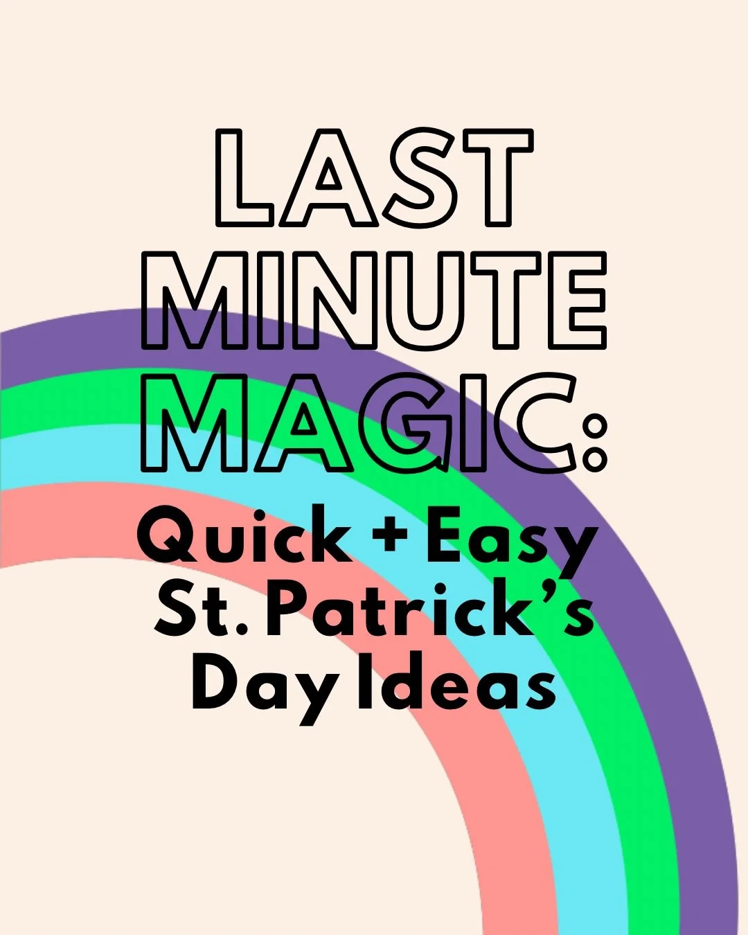 Last-minute St. Patrick&rsquo;s Day magic 🍀

If you want to make the day feel special for your kids &mdash; without elaborate plans or Pinterest-level crafting &mdash; I shared a few easy traditions we love at our house.

🍀 leprechaun mischief
 🥞 