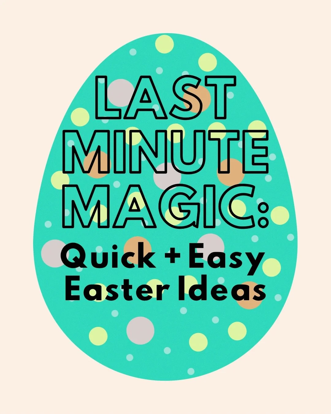 If Easter snuck up on you this year&hellip; same 😅

I just shared a bunch of easy, last-minute Easter ideas &mdash; including non-candy egg fillers you can pull together quickly (or already have at home 🙌) on the blog.

Plus a free printable Easter