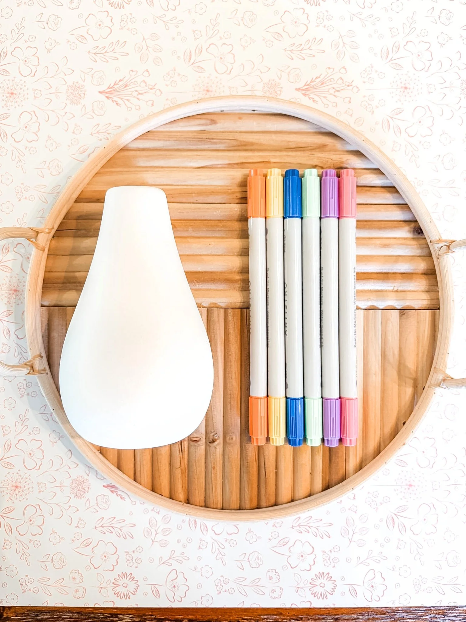 mother's day brunch box blank flower vase + paint markers DIY gift activity from kids.jpg