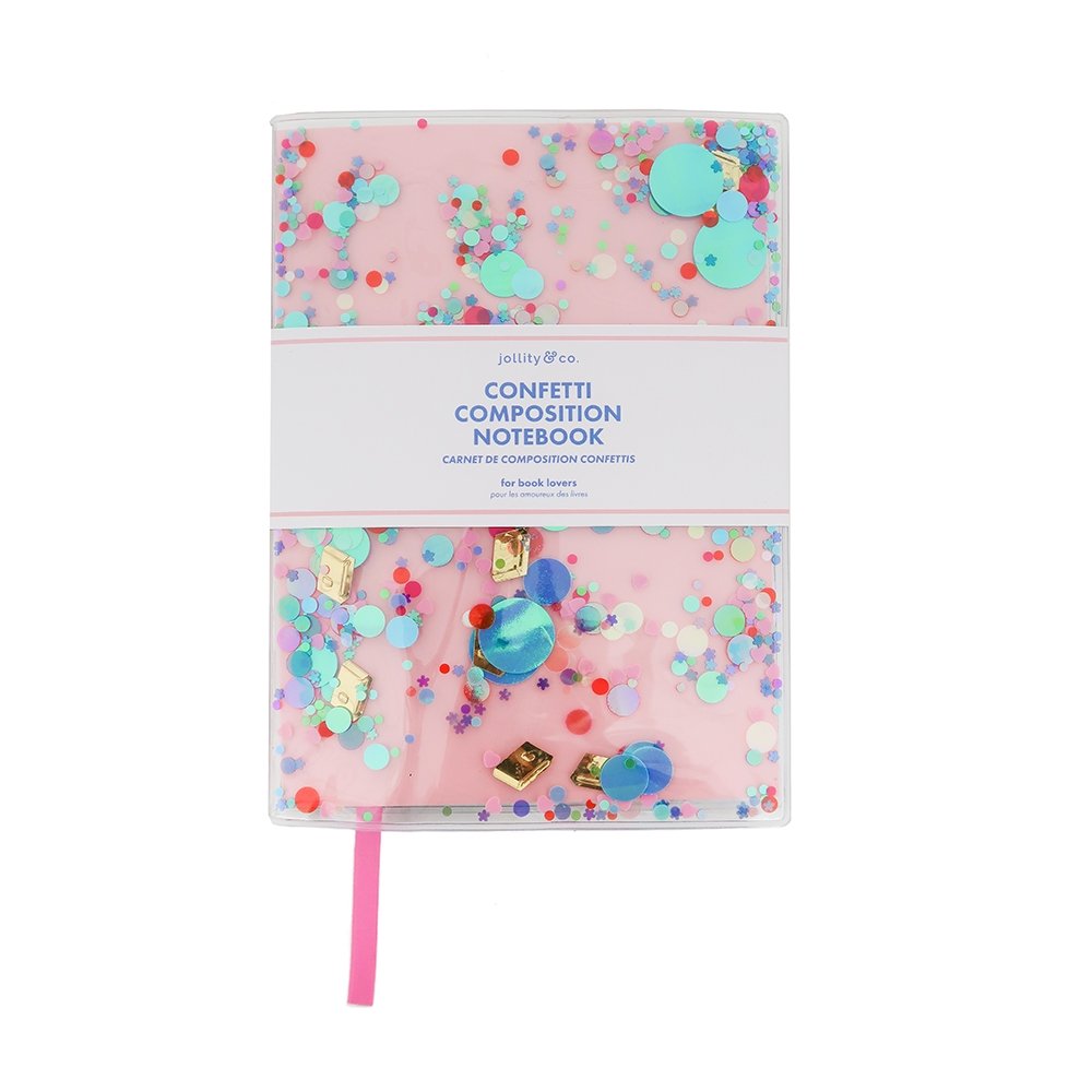 colorful confetti book club notebook cute and fun gift idea book clubs