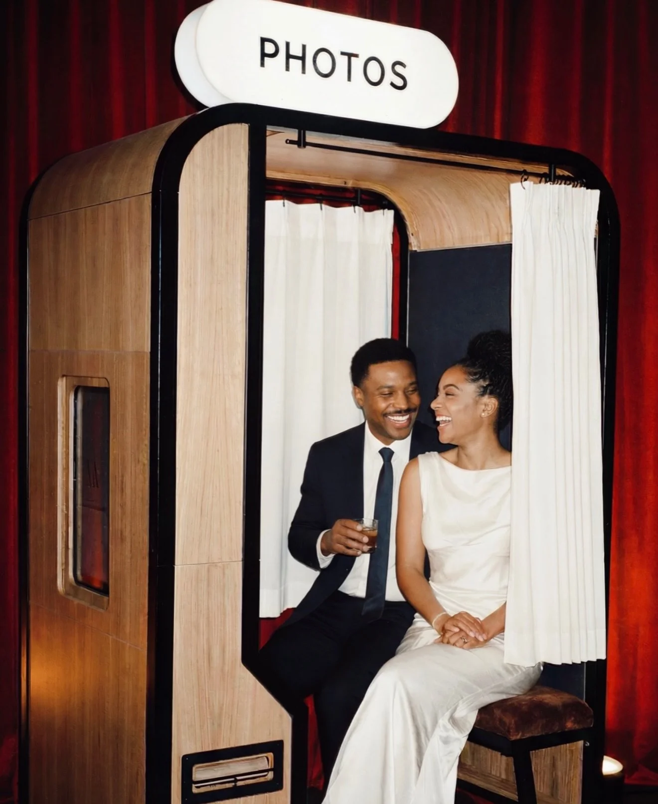 A modern interpretation of a vintage Photo Booth while keeping the romance of being tucked inside a small space and letting the candid moments unfold. The Atelier is truly a cut above every enclosed booth you&rsquo;ve seen. Built with intention to dr