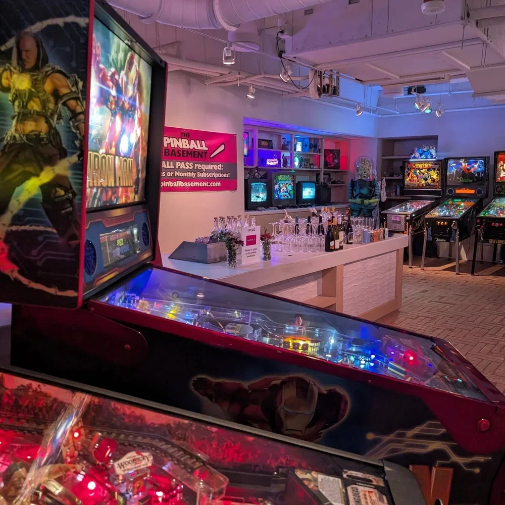 Iron Man pinball in Arlington Virginia