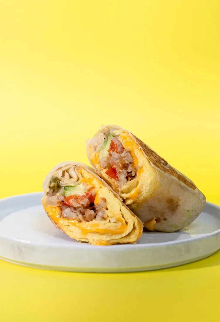 Ghostburger breakfast burrito in Arlington VA